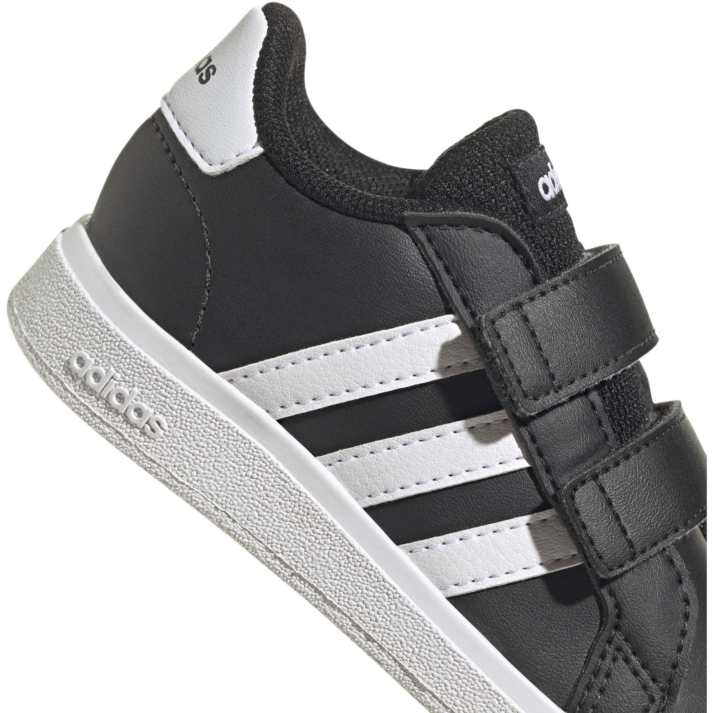 Black/ White - adidas - Grand Court Infant Boys Trainers - 7