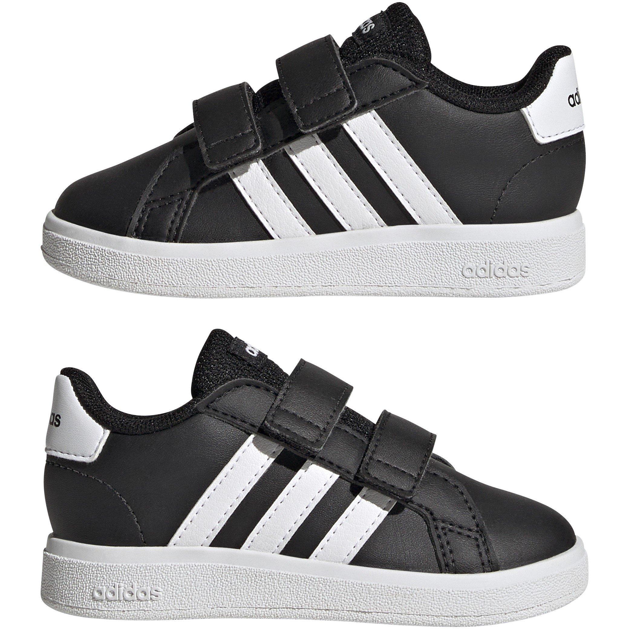 Black/ White - adidas - Grand Court Infant Boys Trainers - 9