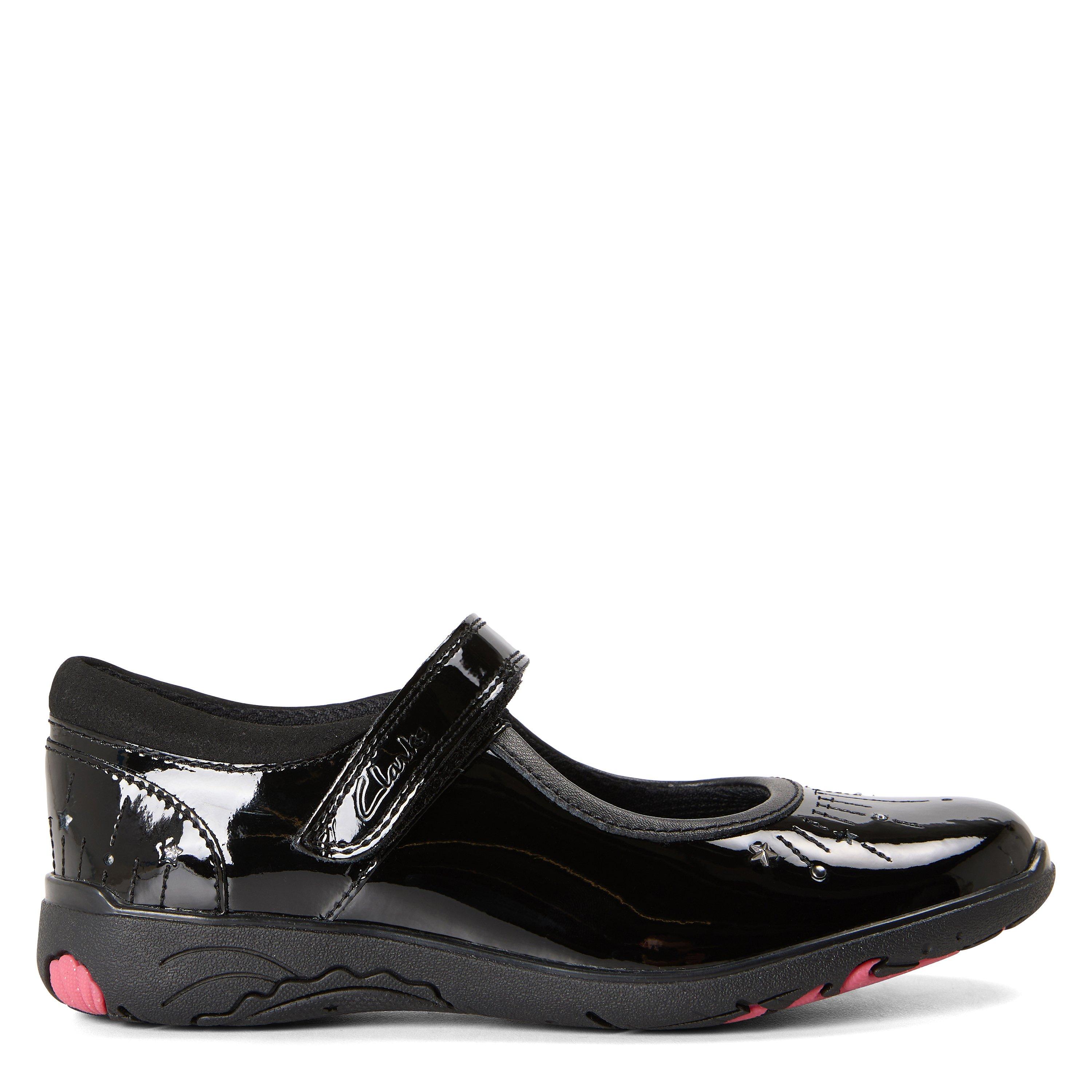 Noir - Clarks - Kids' Relda Wish K Leather Ballet Pumps - 1