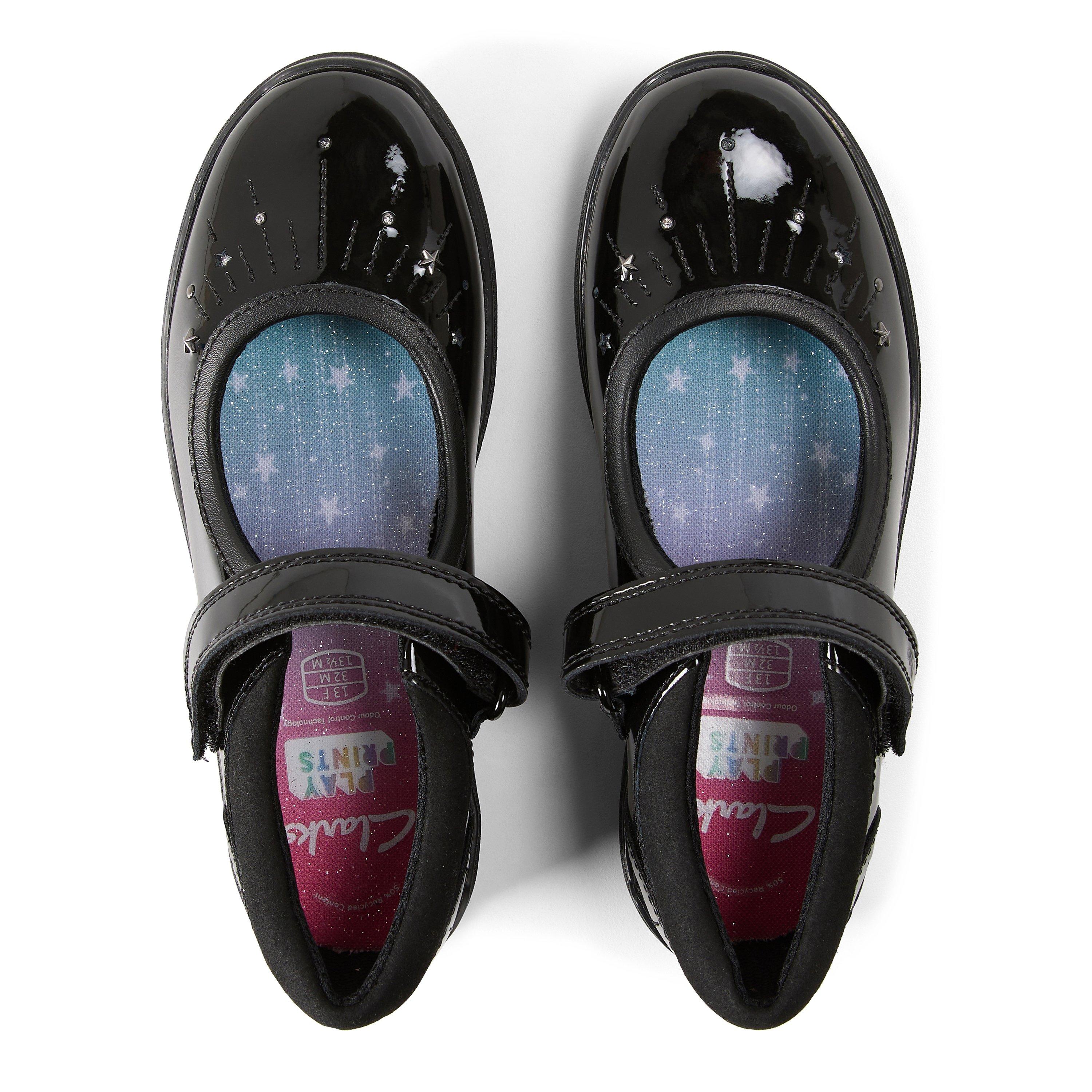 Noir - Clarks - Kids' Relda Wish K Leather Ballet Pumps - 4