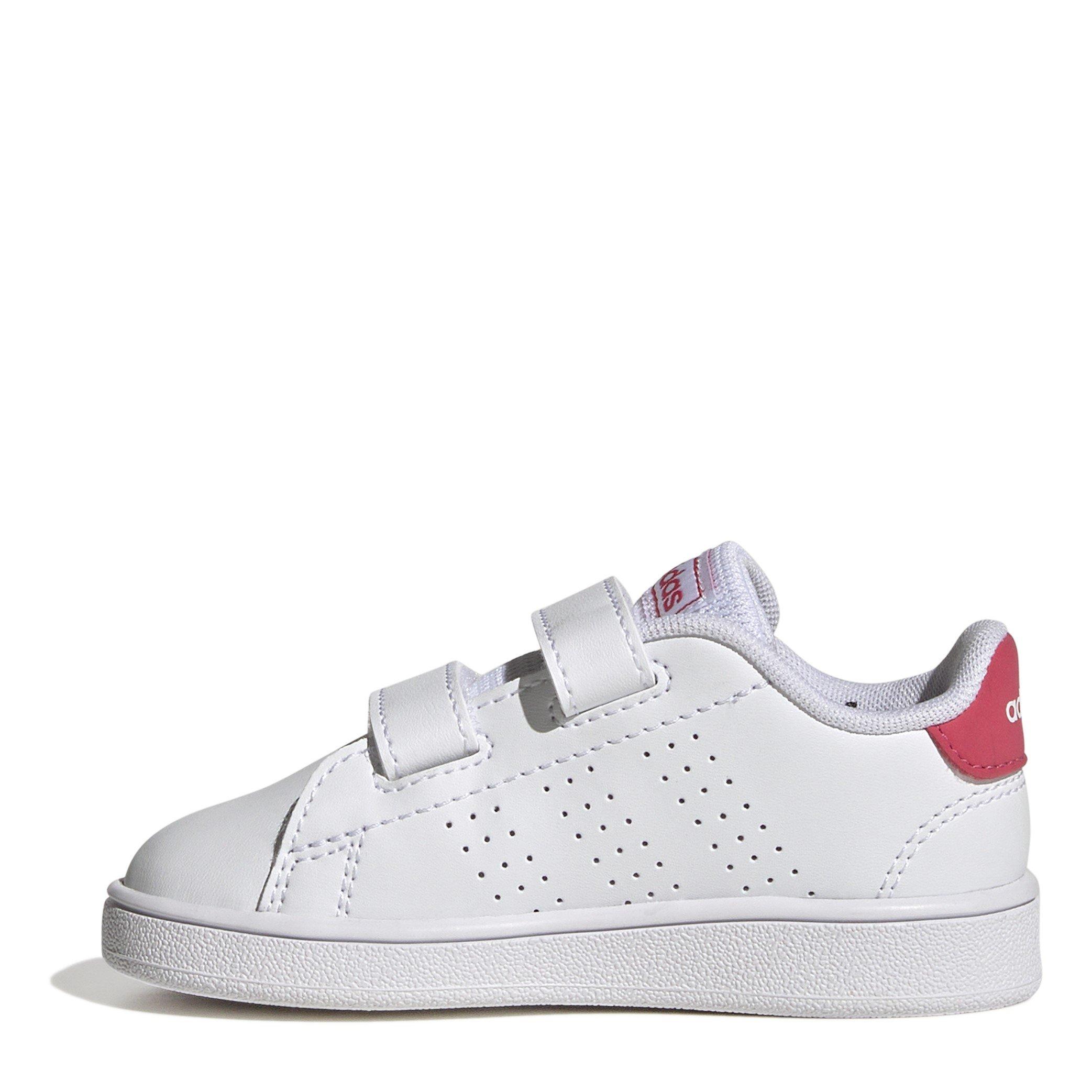 Weiß/Rosa - adidas - Advantage Infant Girls Trainers - 2