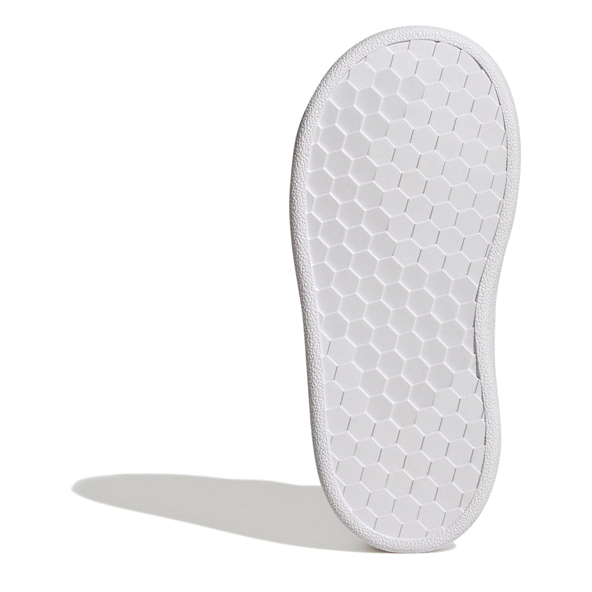 Weiß/Rosa - adidas - Advantage Infant Girls Trainers - 6