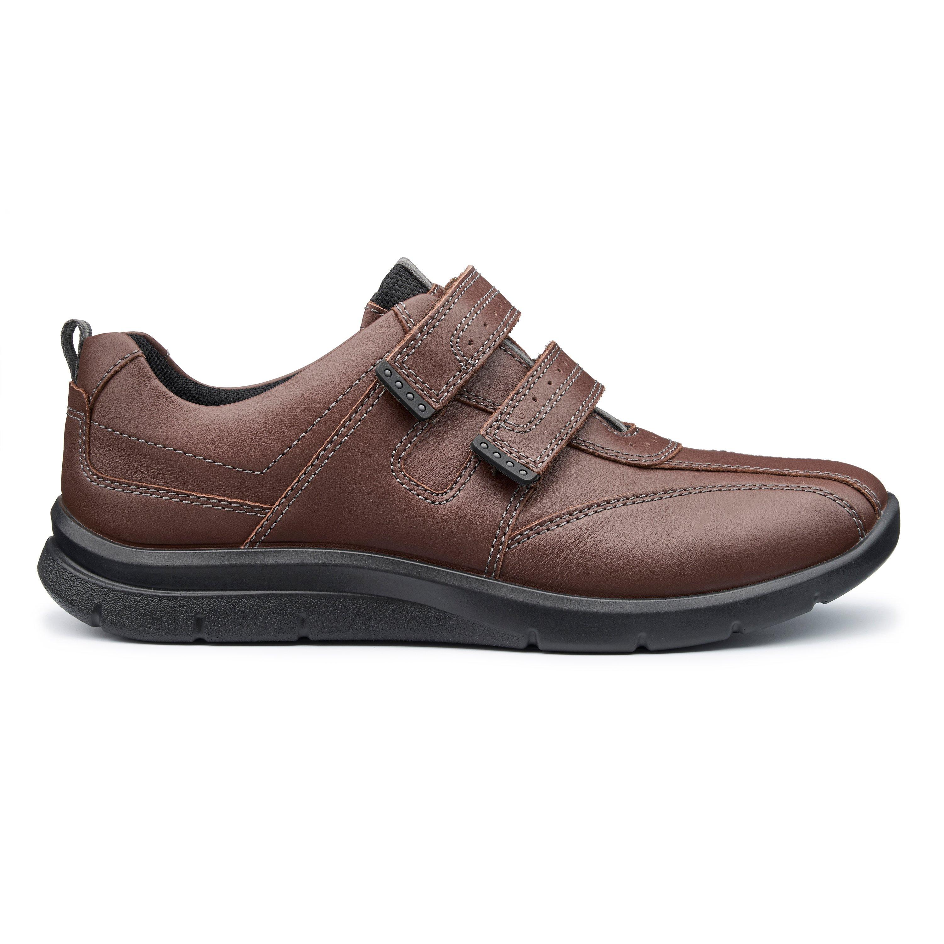 Walnut - Hotter - Energise Wide Fit Mens Shoes - 1