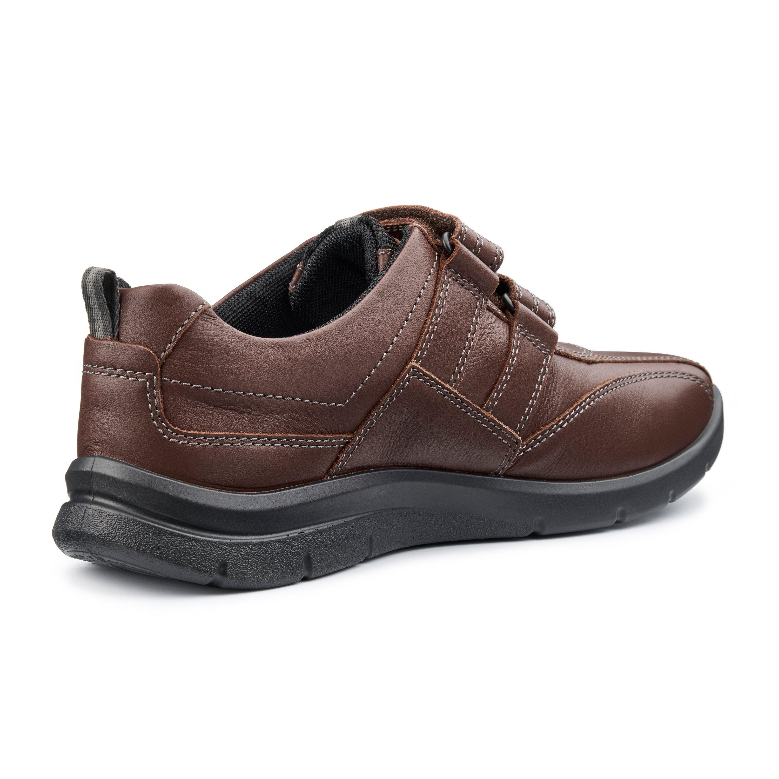 Walnut - Hotter - Energise Wide Fit Mens Shoes - 4