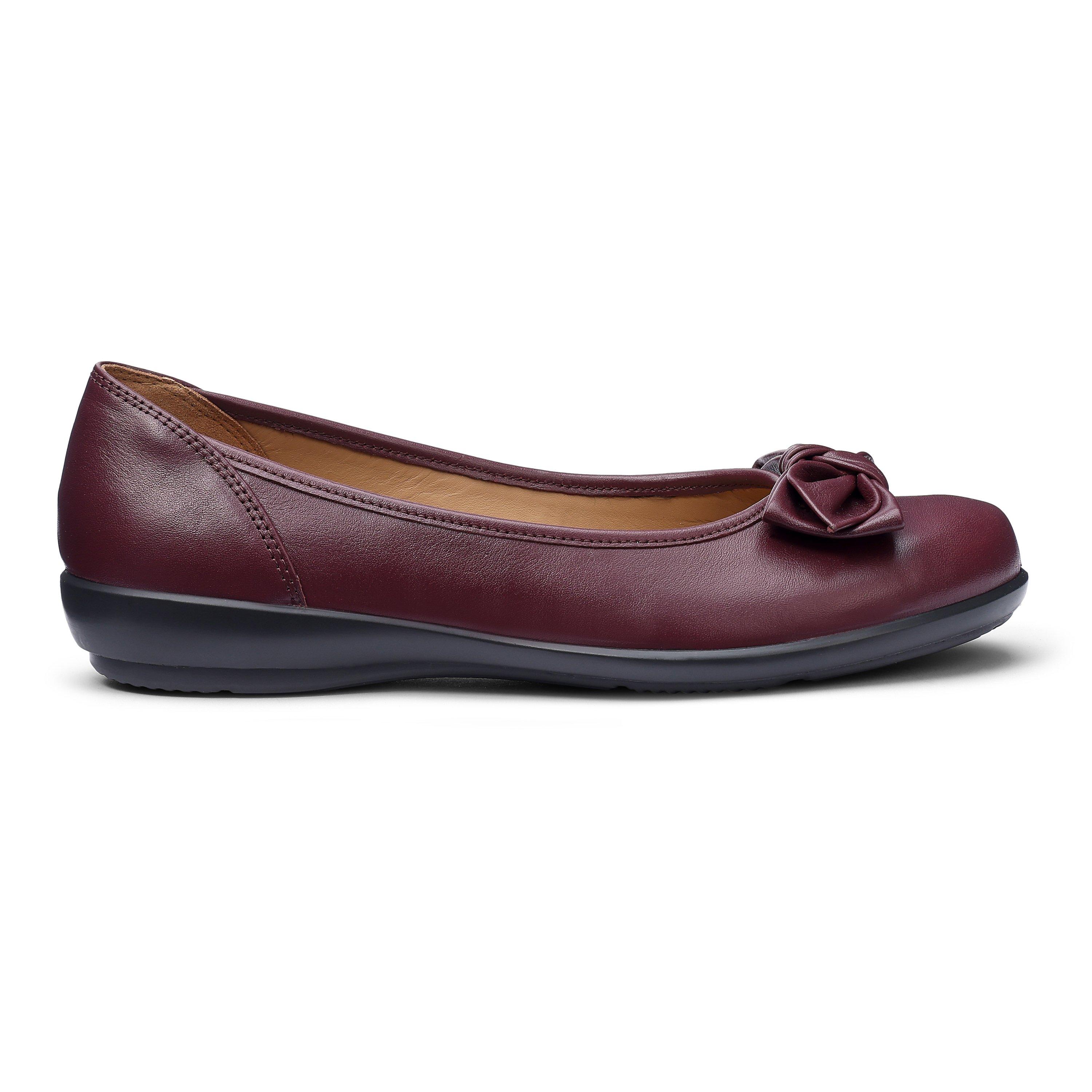 Hotter Women's Jewel Standard Fit Ballerina Pumps - Maroon - 5.5 (38.5)