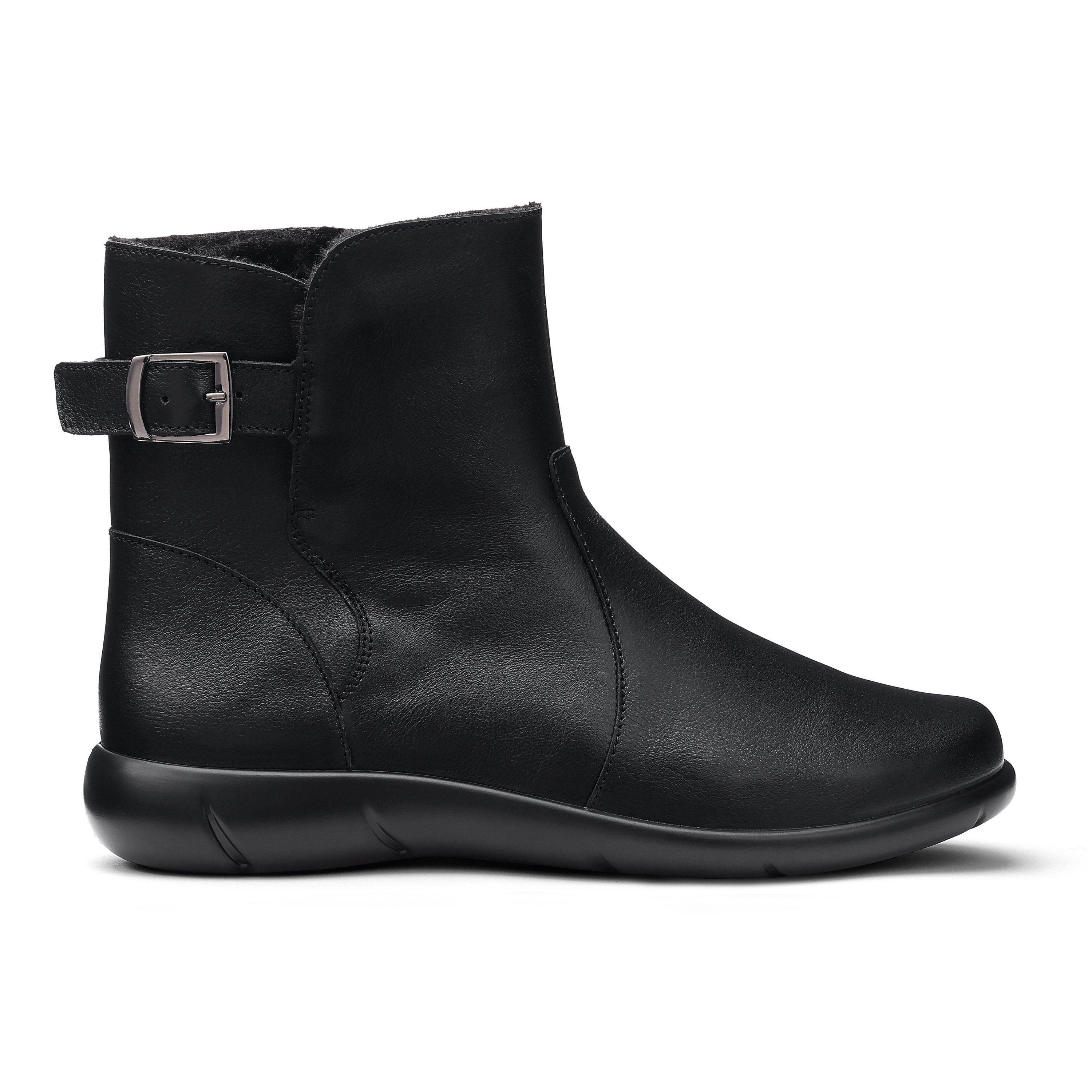 Black - Hotter - Rustle Standard Fit Ankle Boots - 1