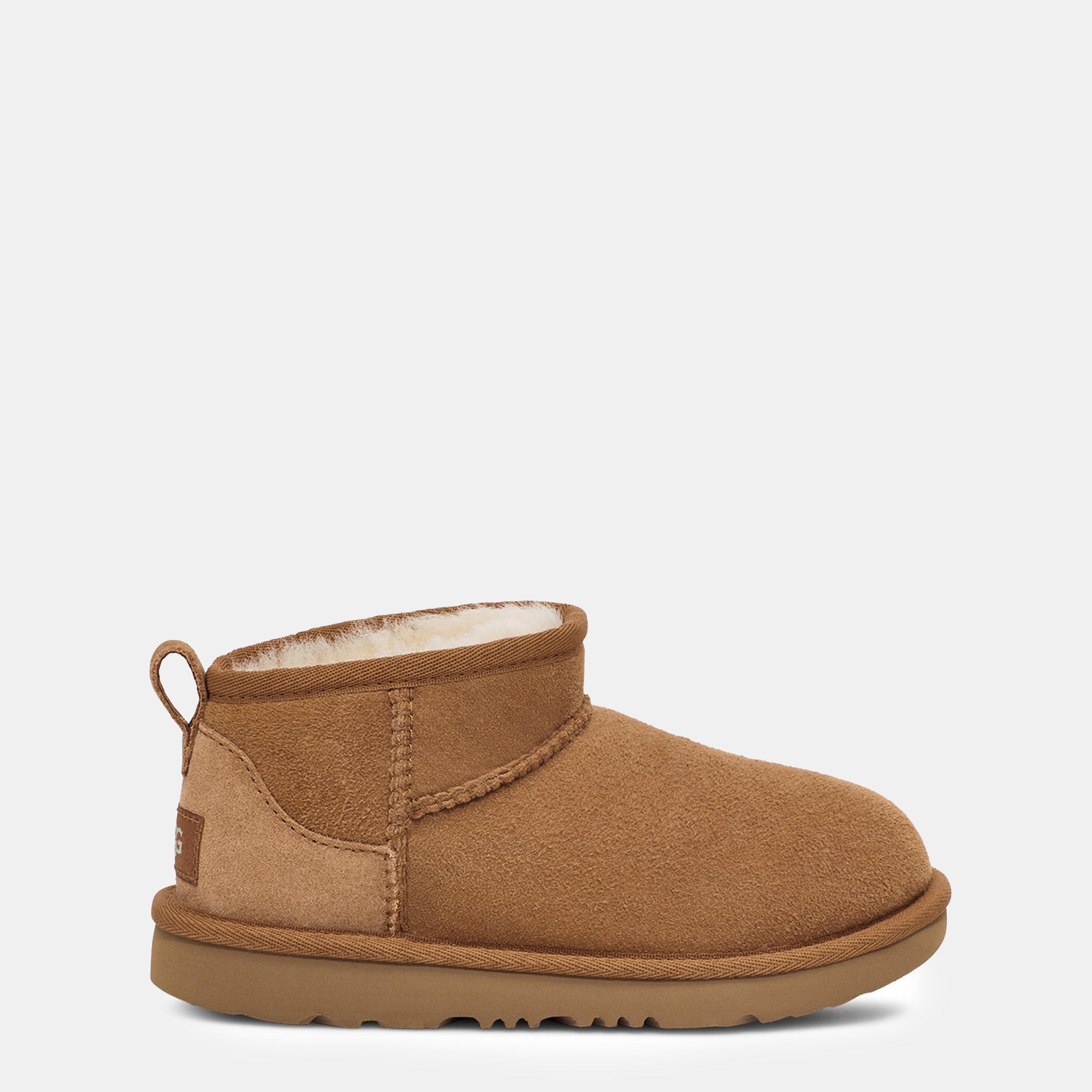 Ugg  Kids Kids' Classic Ultra Snug Boots - Chestnut - C13 (32.5)