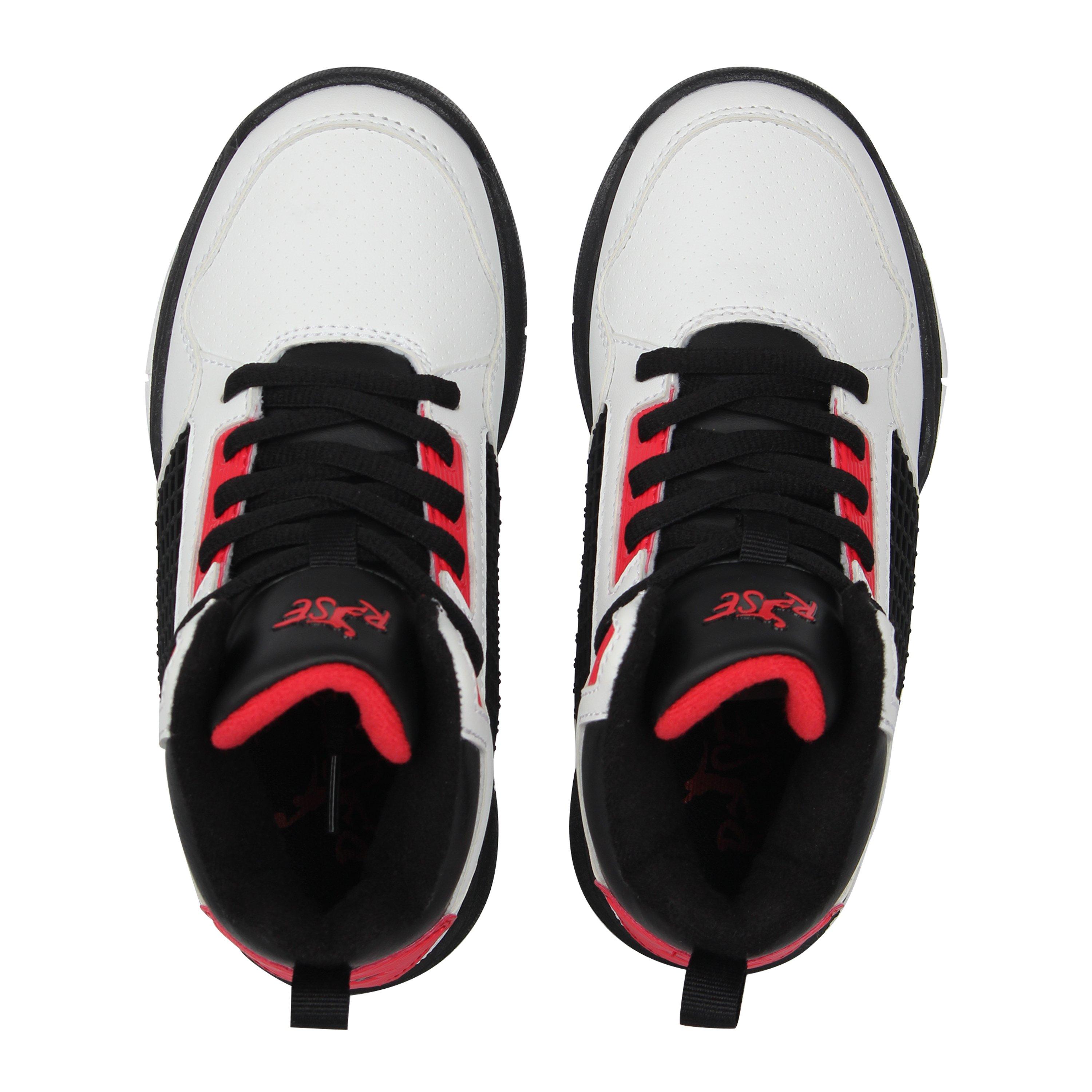 Weiß/Schwarz/Rot - Rise - Reverse Basketball Trainers Childrens - 5