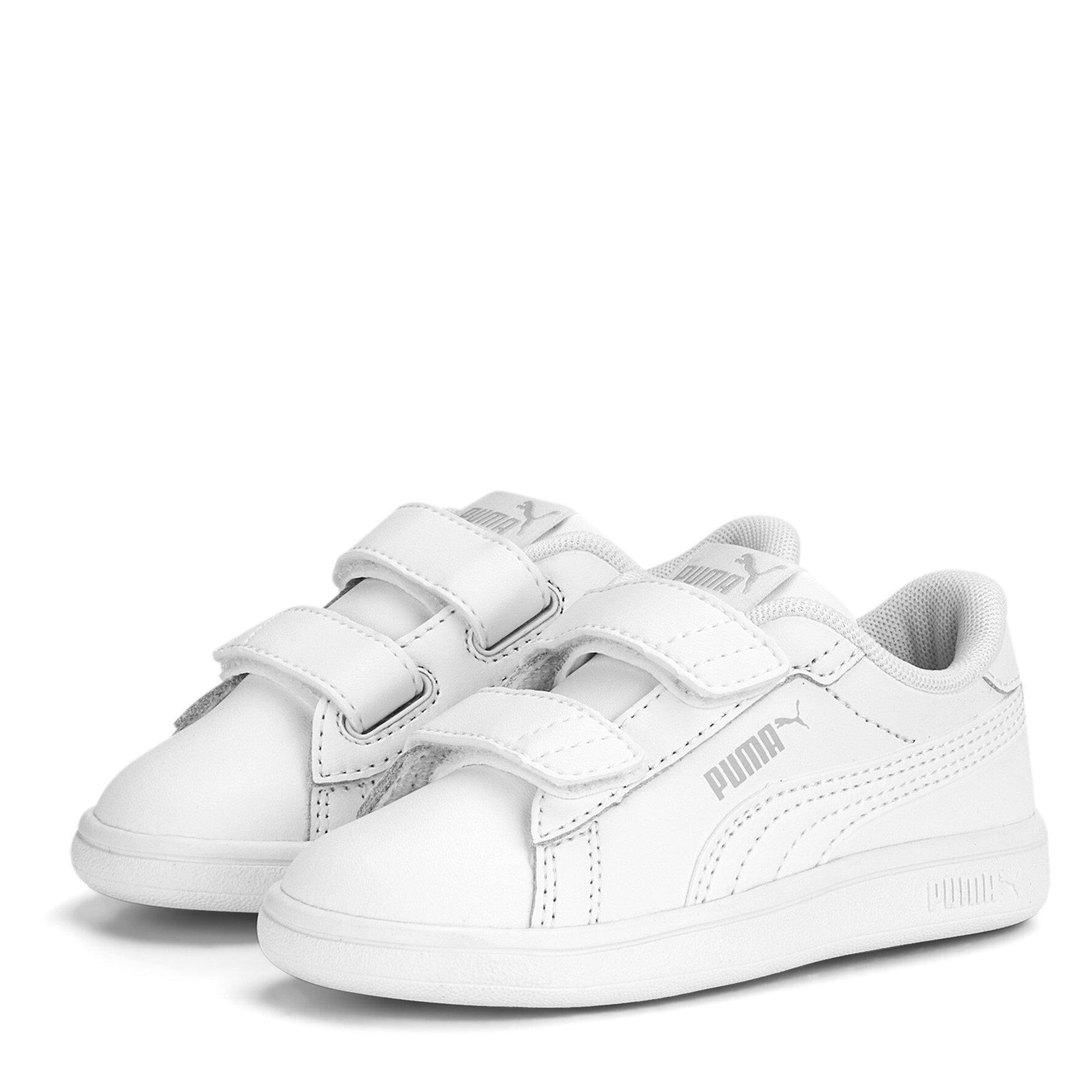 Puma  Smash Vulc Infant Boys Trainers - White/White - C8 (25)