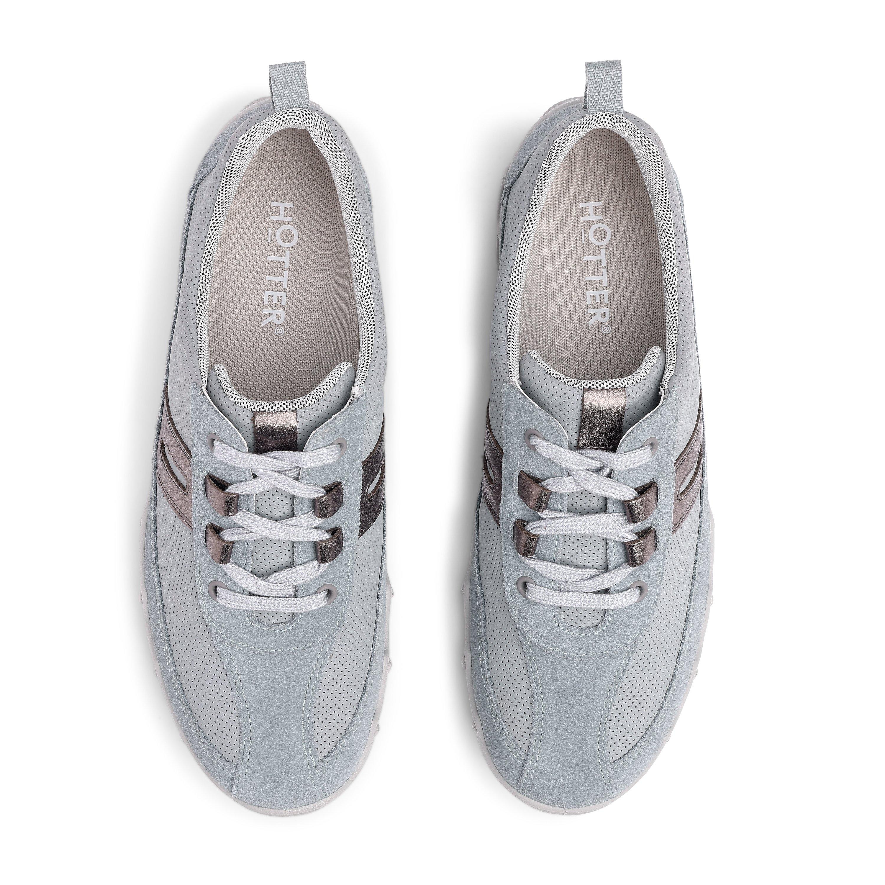 Pale Blue-Pewte - Hotter - Leanne II Wide Fit Trainers - 3