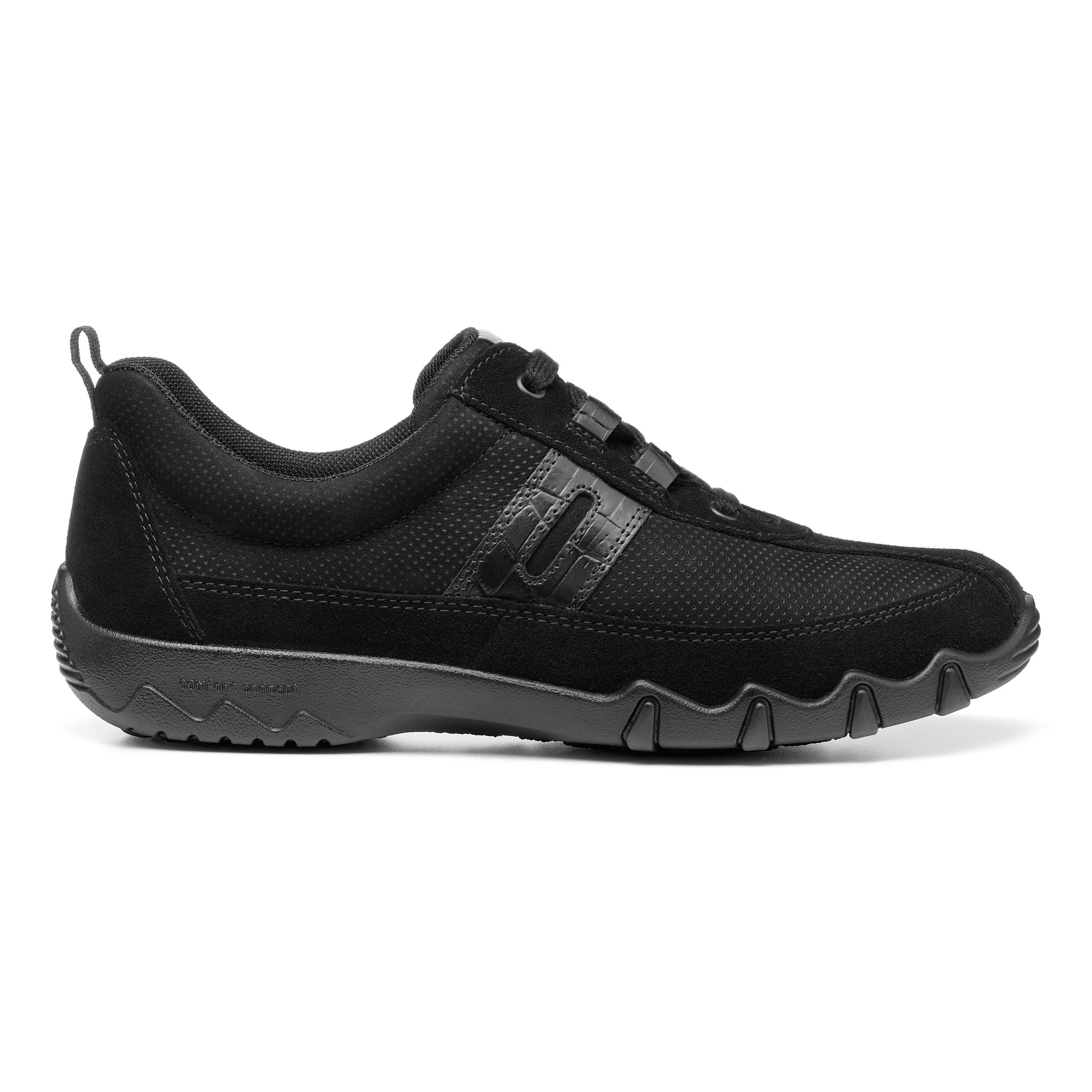 Black Croc - Hotter - Leanne II Extra Wide Trainers - 1