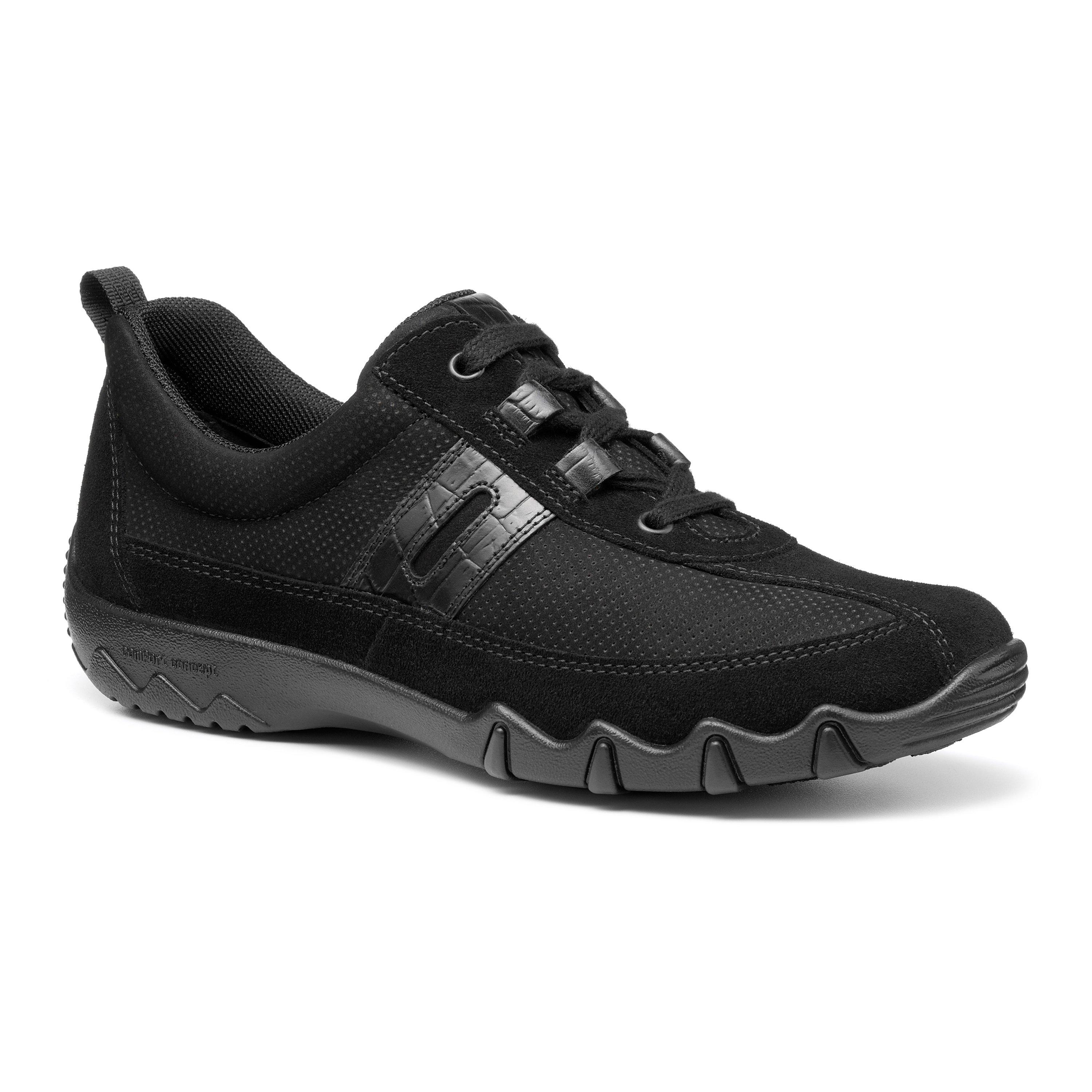 Black Croc - Hotter - Leanne II Extra Wide Trainers - 2