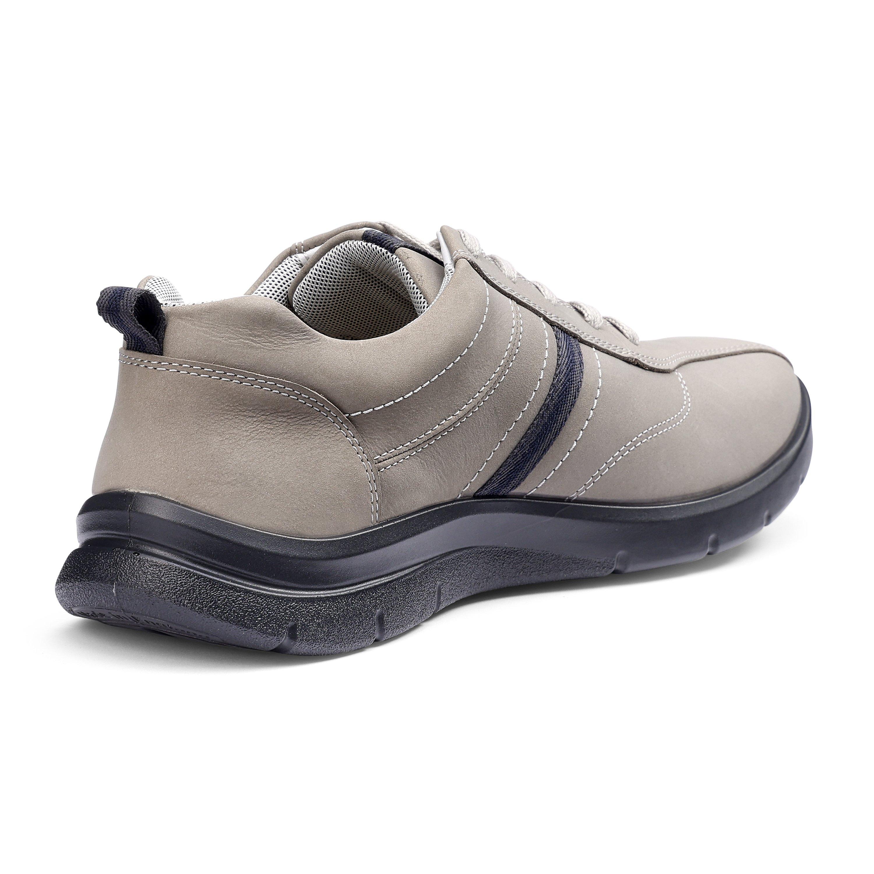 Flint Grey - Hotter - Division Wide Fit Mens Trainers - 4