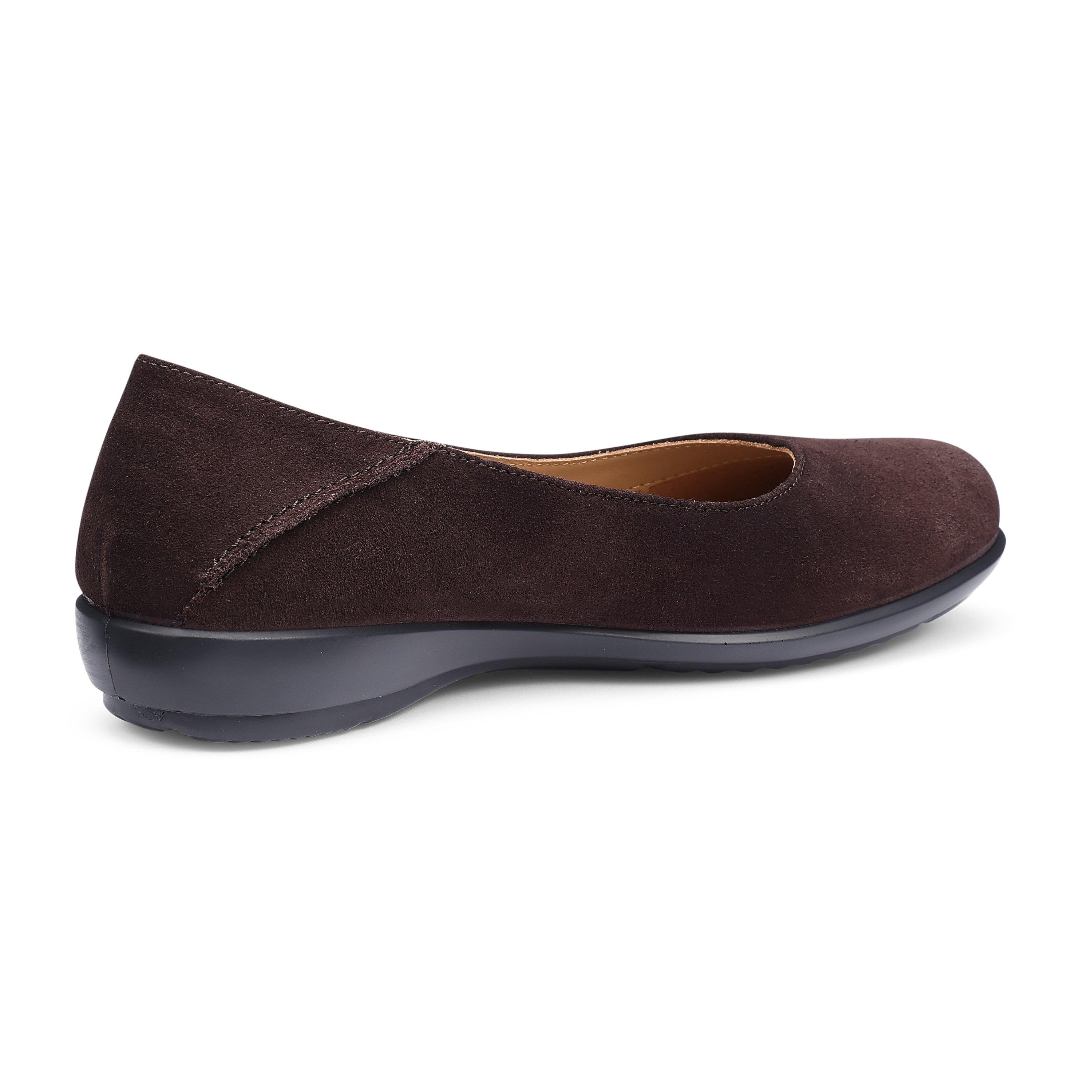 Chocolate - Hotter - Birdie Wide Ballerina Pumps - 4