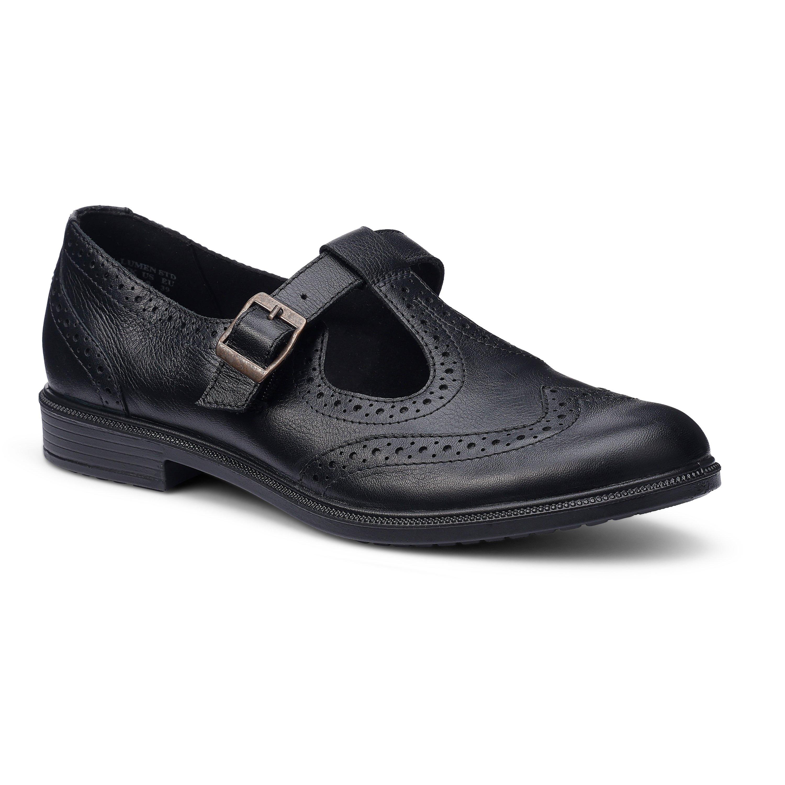 Black - Hotter - Lumen Standard Fit T-Bar Shoes - 2