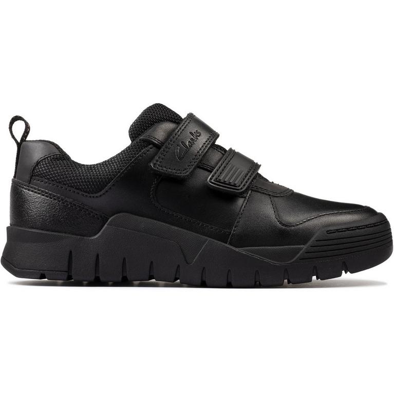 Cuir noir - Clarks - Scooter Speed Shoes Childrens - 1