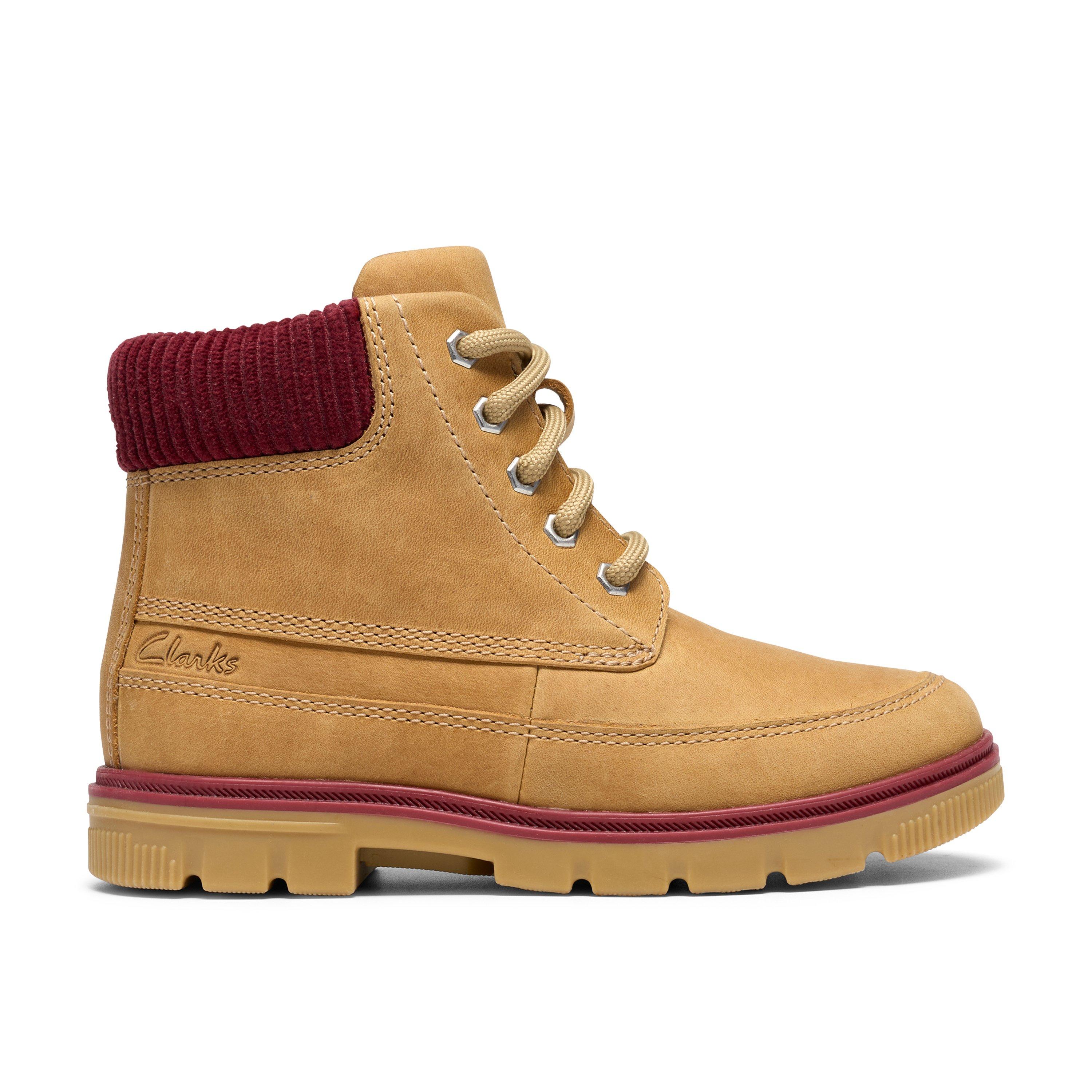 Clarks Kids' Lorcam Pine Leather Desert Boots