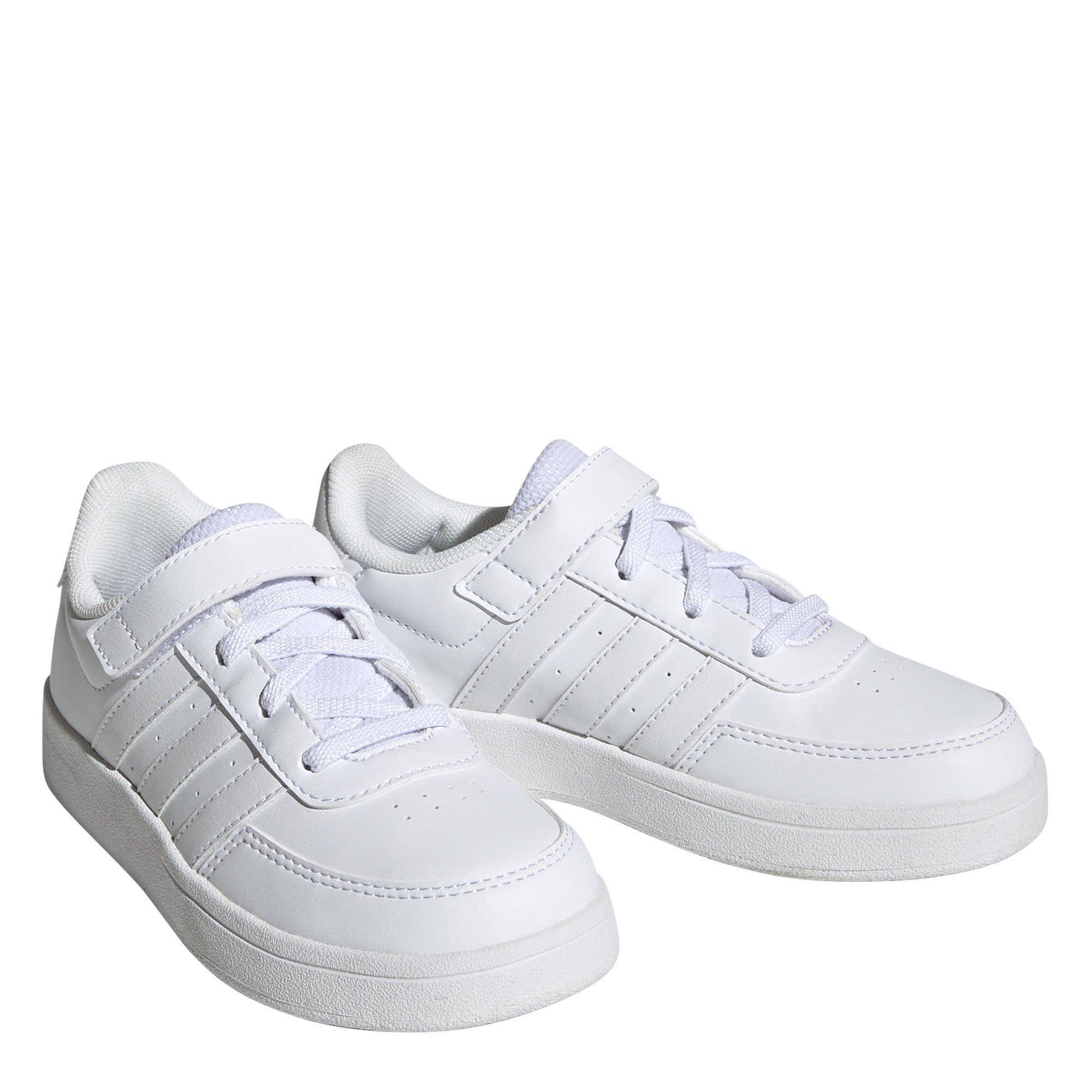 Ftwr White/Ftwr - adidas - Breaknet Lifestyle Court Trainers - 3