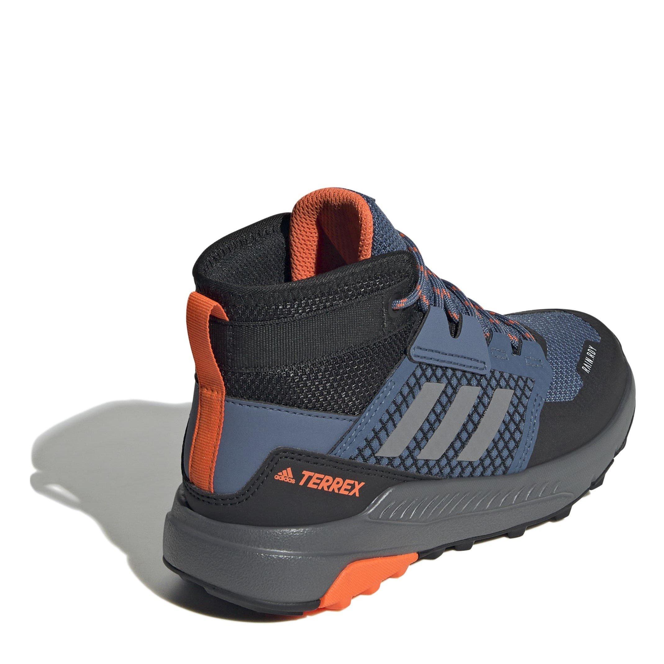 Wonder Steel - adidas - Terrex Trailmaker Mid RAIN.RDY Hiking Shoes - 4
