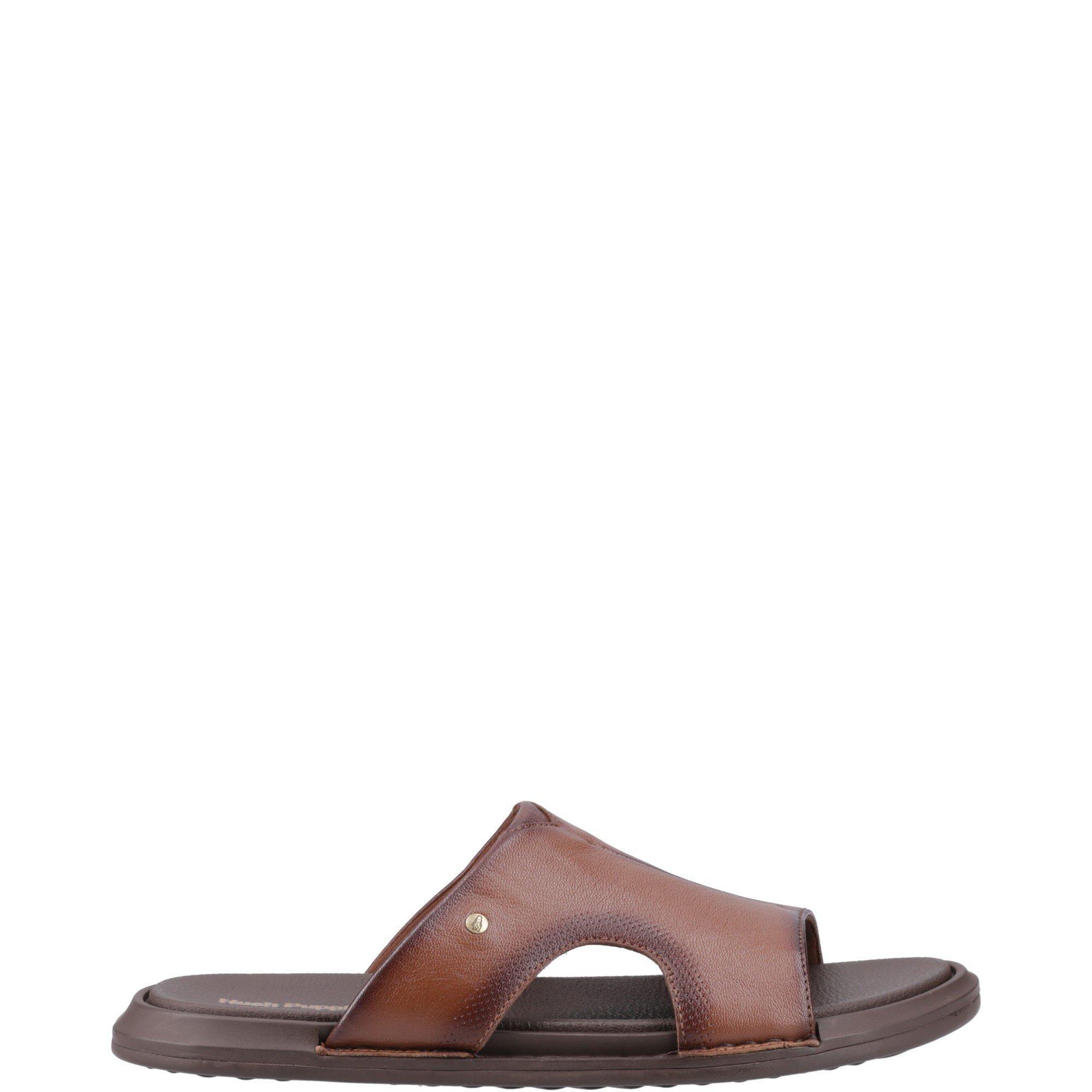 Brown - Hush Puppies - Callum Slide Sandal - 1