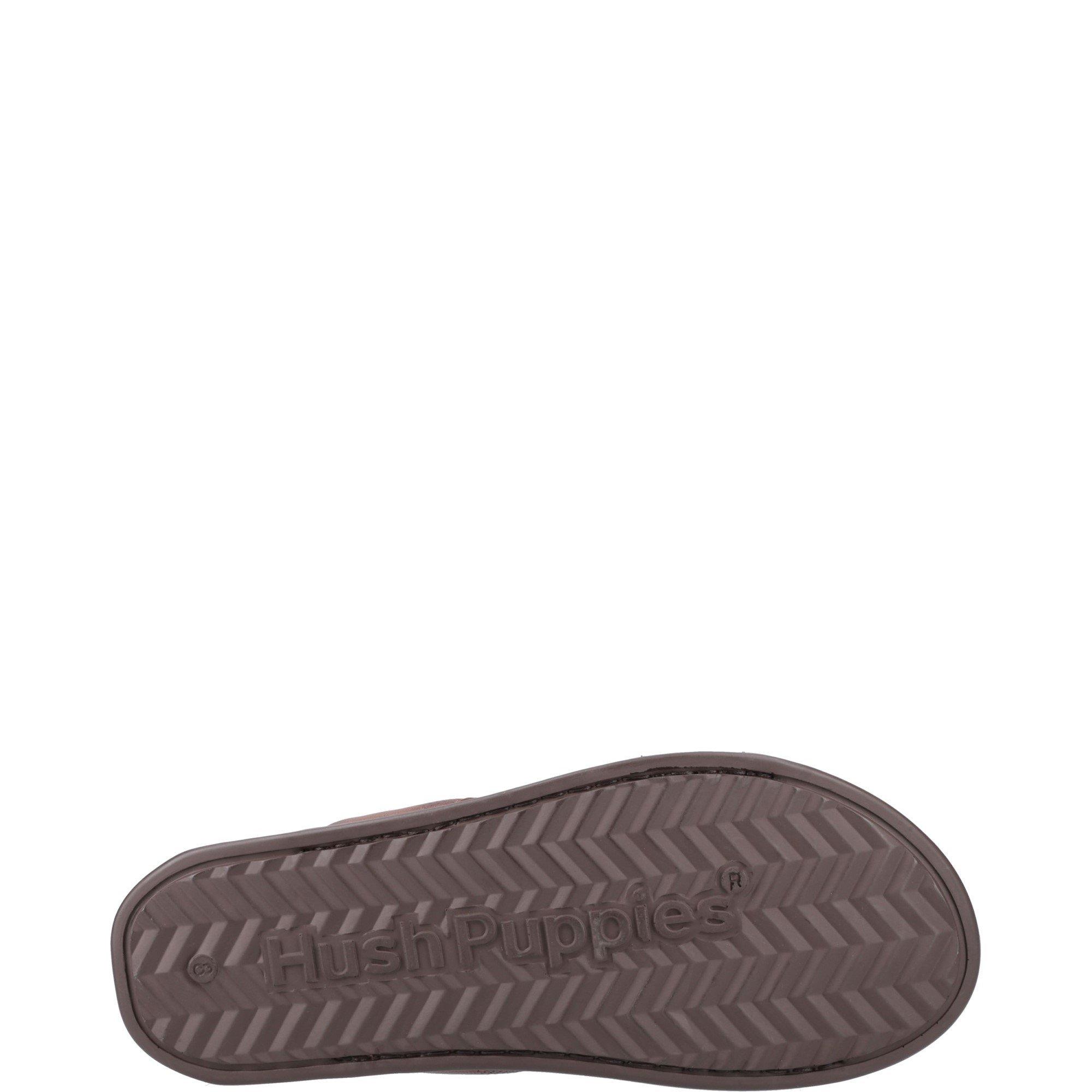 Brown - Hush Puppies - Callum Slide Sandal - 4