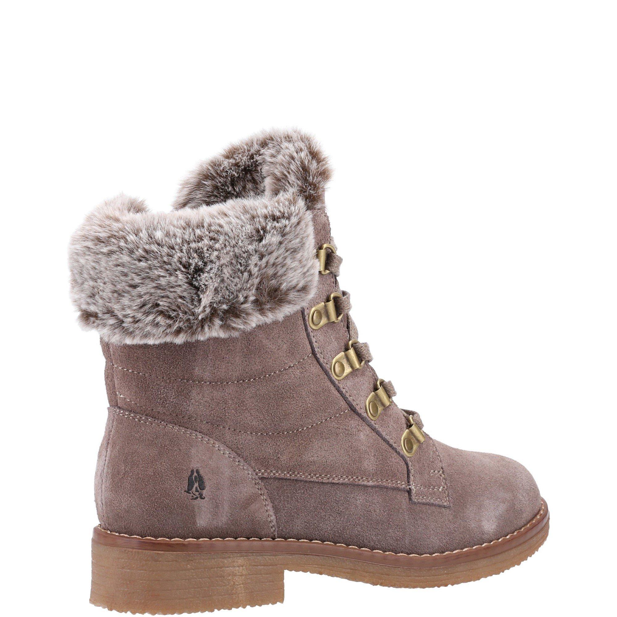 Taupe - Hush Puppies - Florence Wide Fit Boot - 3