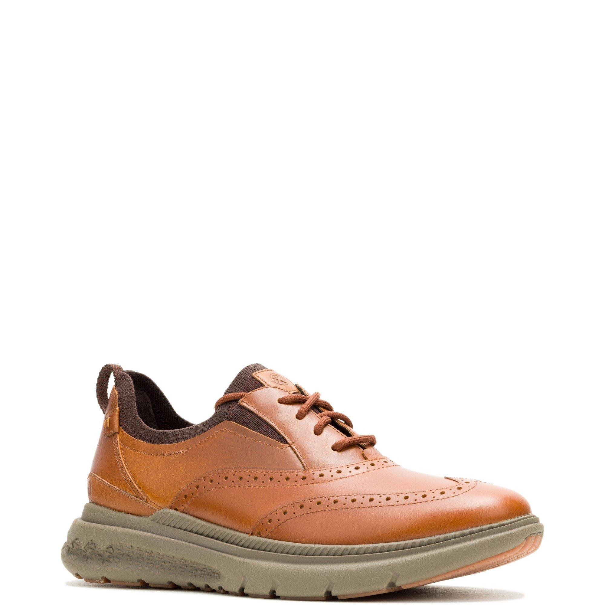 Tan - Hush Puppies - Excel Wingtip - 2