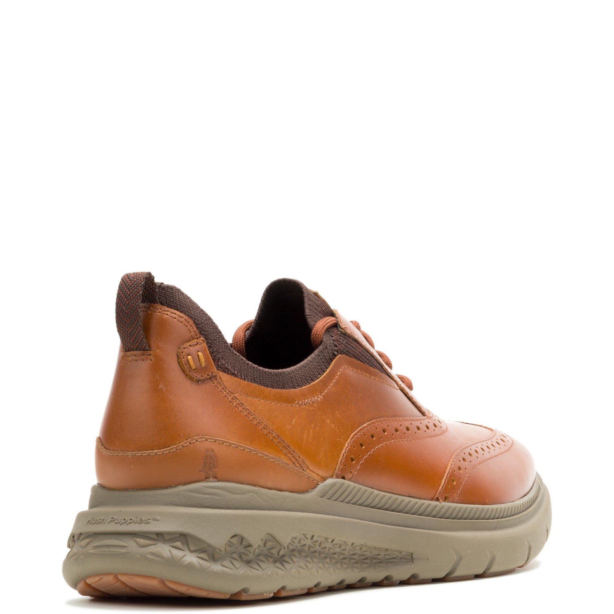 Tan - Hush Puppies - Excel Wingtip - 3