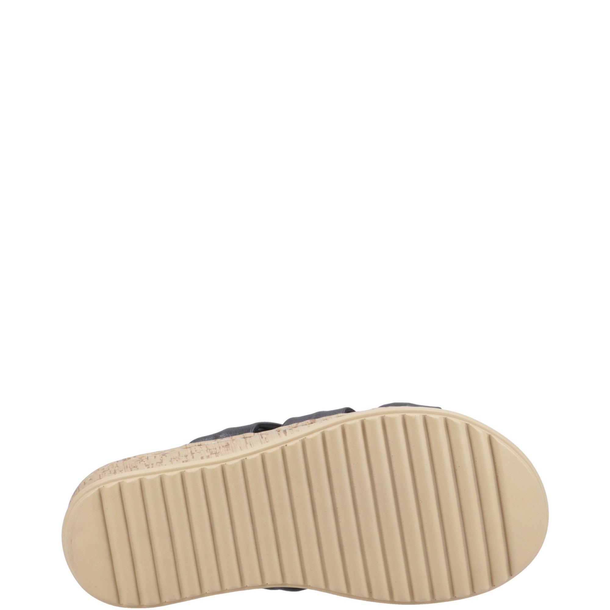 Black - Hush Puppies - Eden Wide Fit Sandal - 4