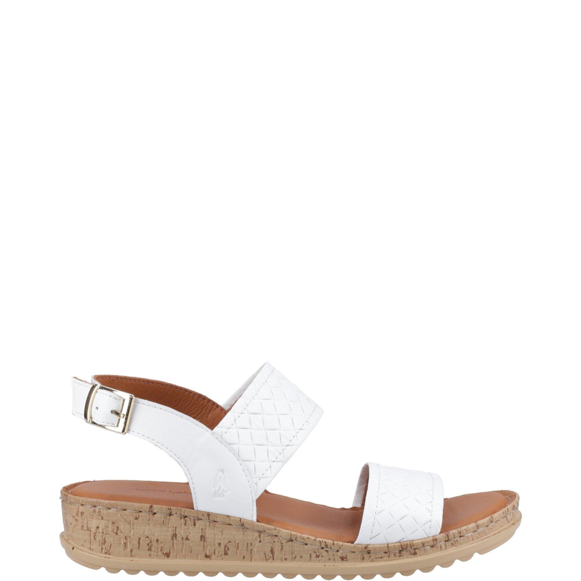 White - Hush Puppies - Ebony Wide Fit Sandal - 1