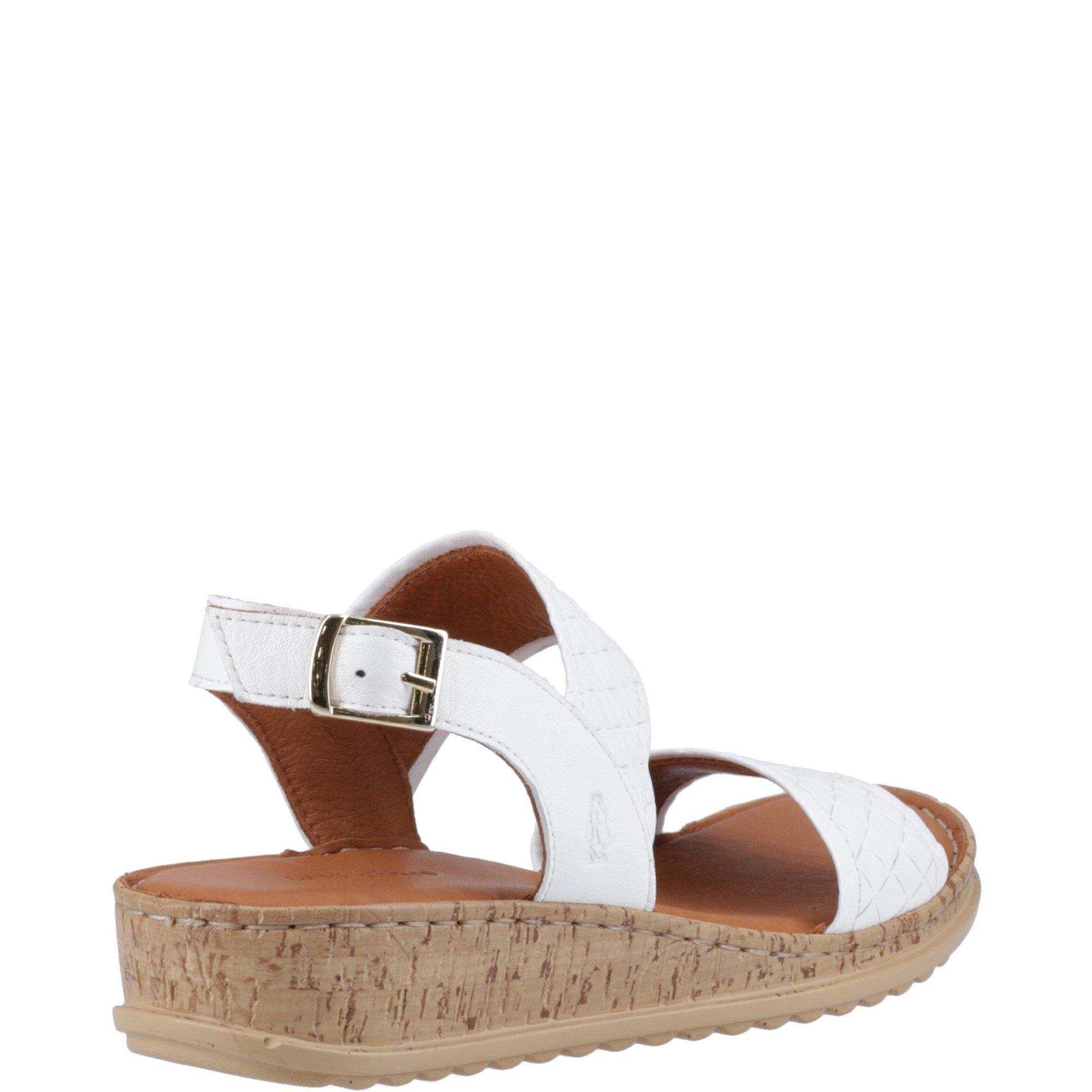 White - Hush Puppies - Ebony Wide Fit Sandal - 3