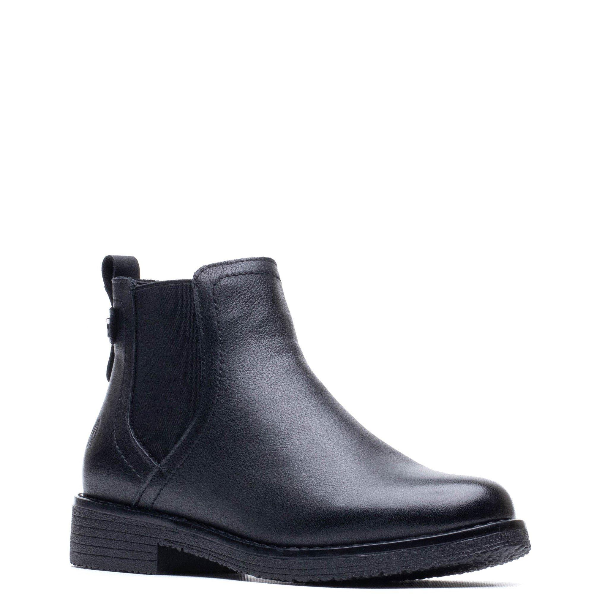 Black - Hush Puppies - Maddy Leather Boot - 2