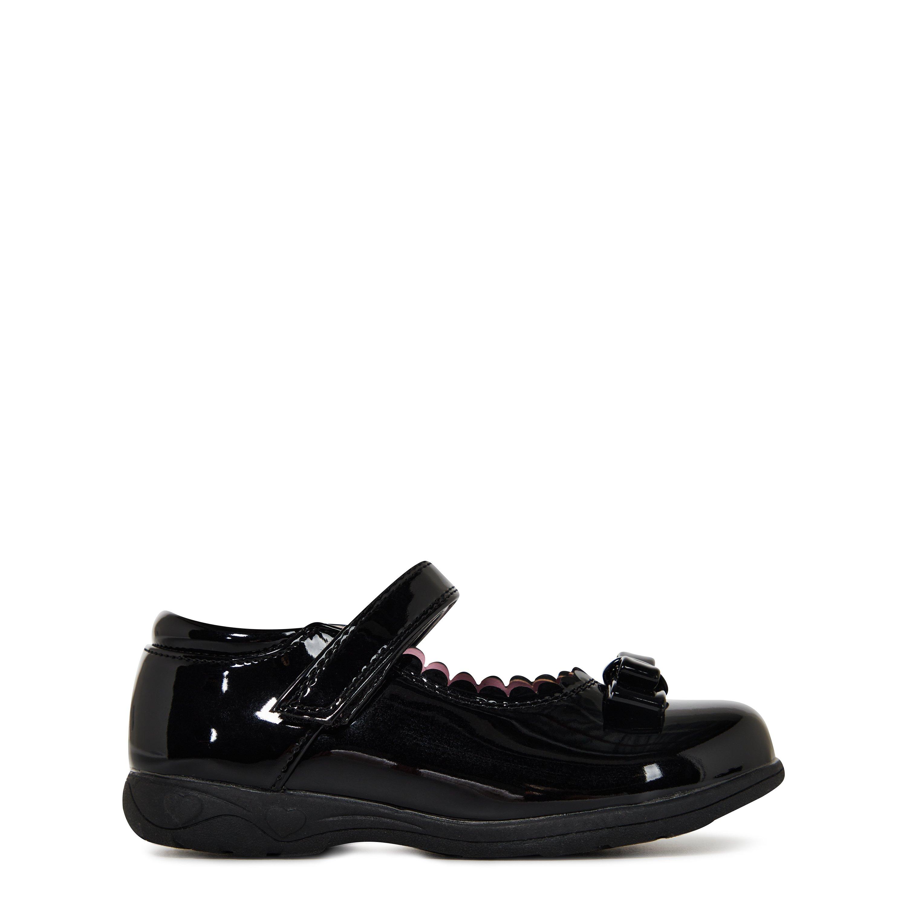 Black/Patent - Miss Fiori - Mary Jane Bow Childrens Shoes - 1
