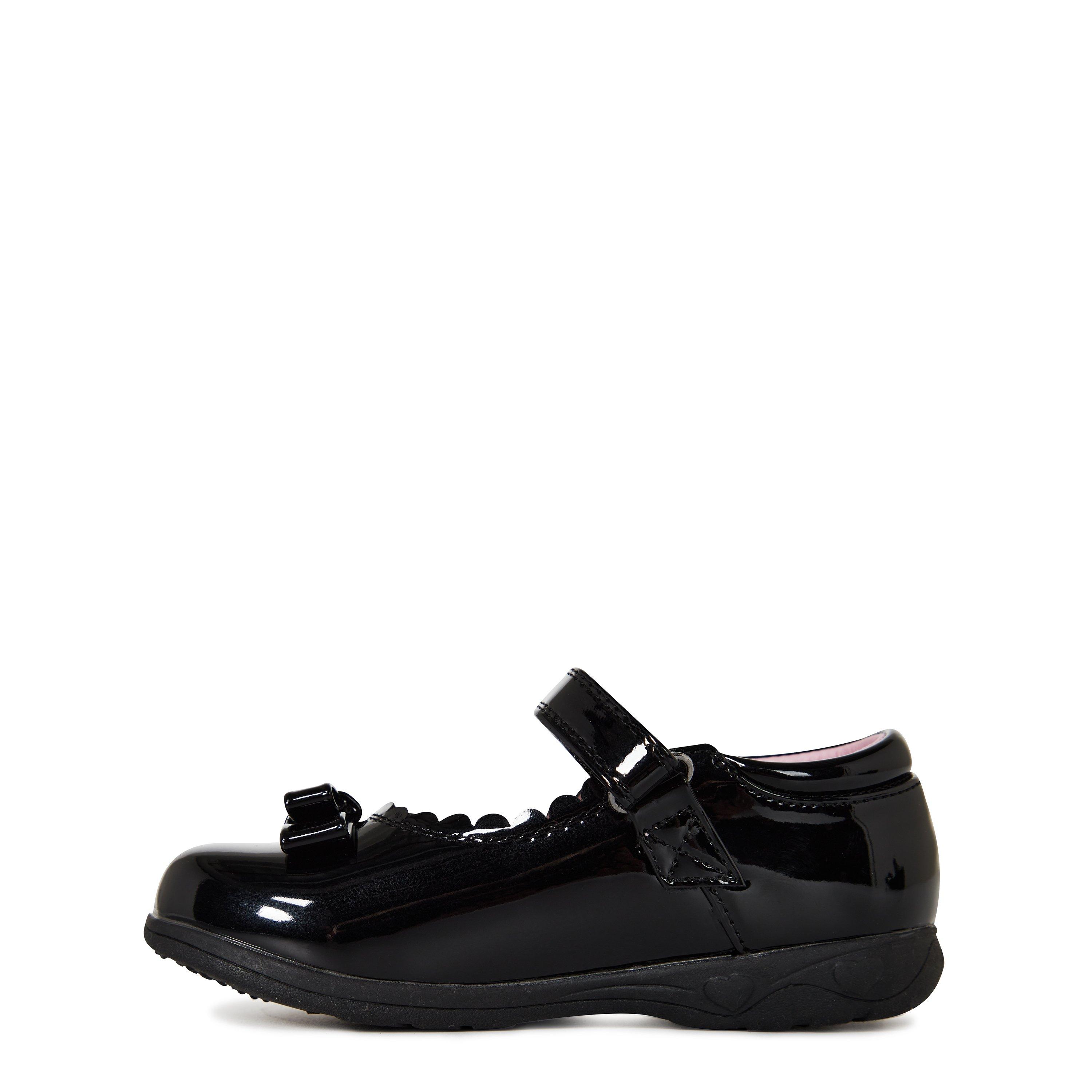 Black/Patent - Miss Fiori - Mary Jane Bow Childrens Shoes - 3