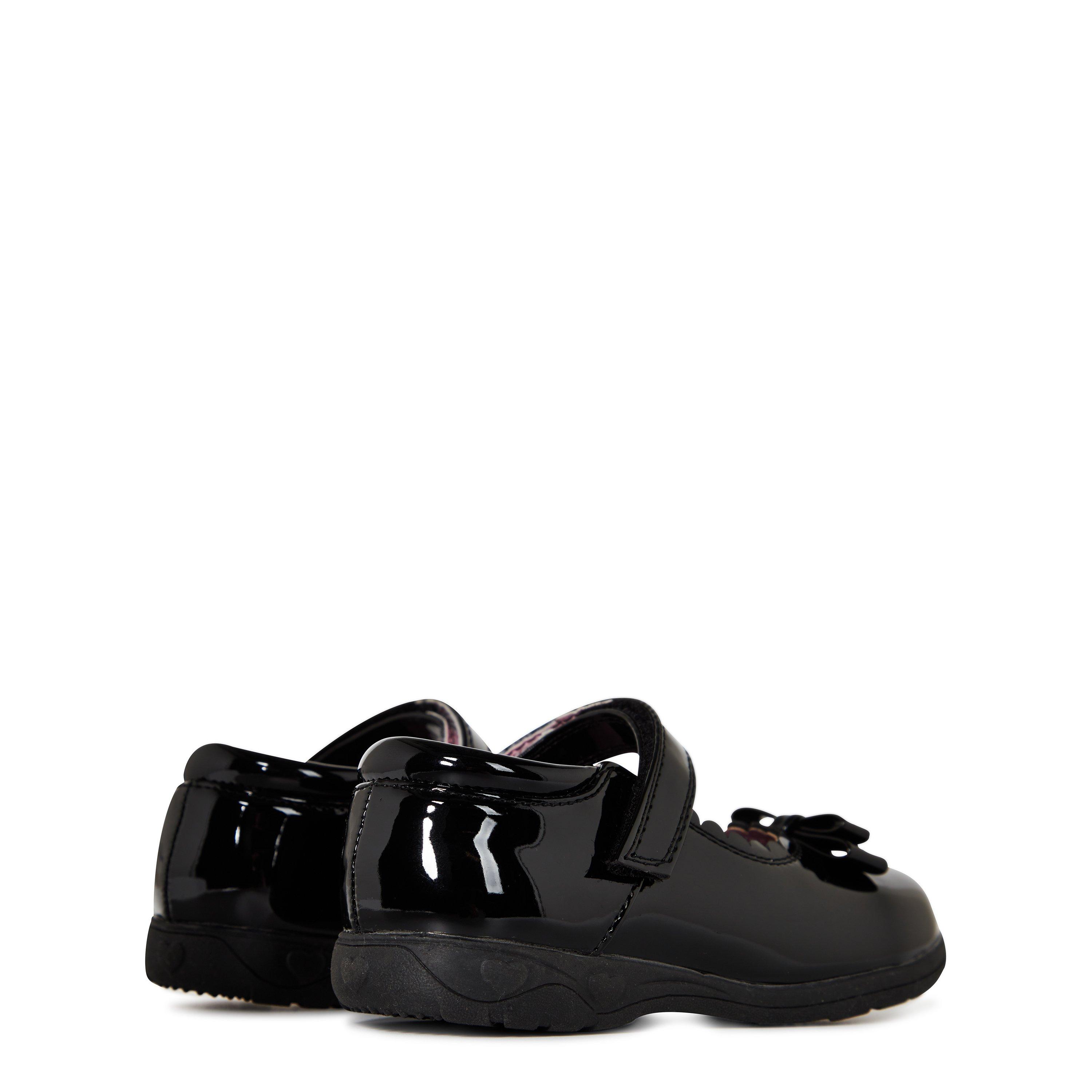 Black/Patent - Miss Fiori - Mary Jane Bow Childrens Shoes - 5