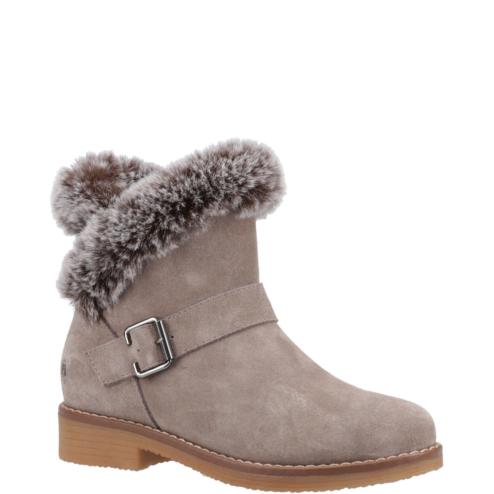 Taupe - Hush Puppies - Hannah Wide Fit Boot - 2