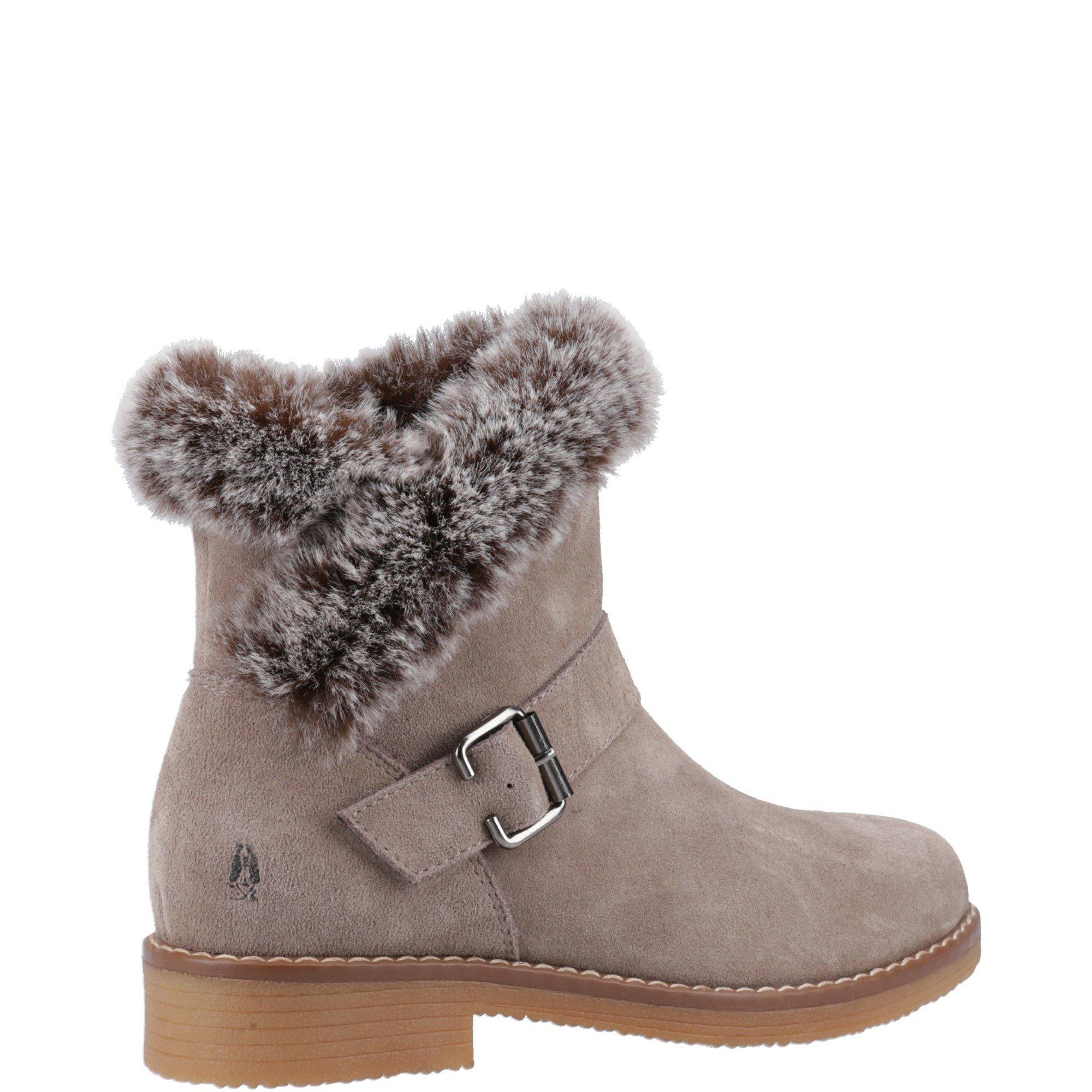 Taupe - Hush Puppies - Hannah Wide Fit Boot - 3