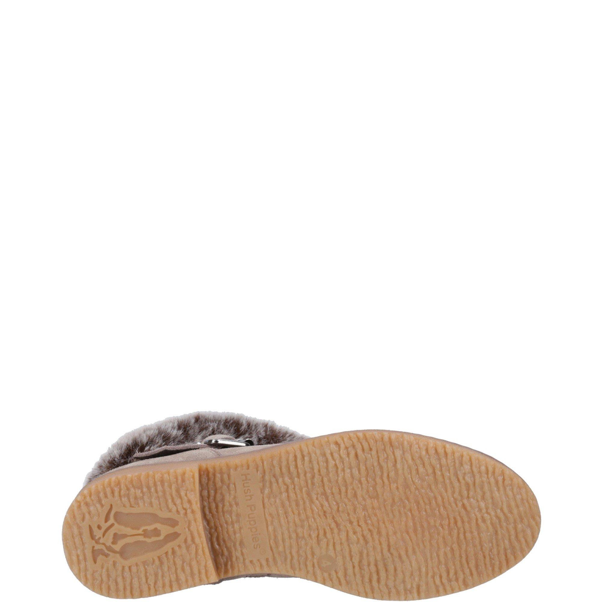 Taupe - Hush Puppies - Hannah Wide Fit Boot - 4