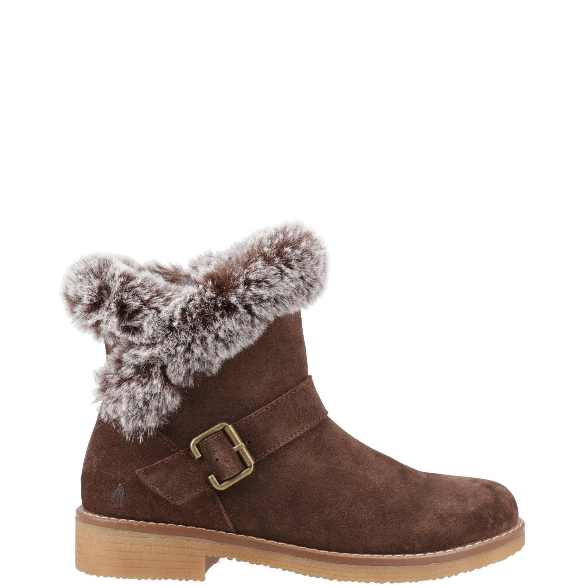 Hush Puppies Women's Hannah Wide Fit Boot in Chocolate | Size: 5 - Image 5