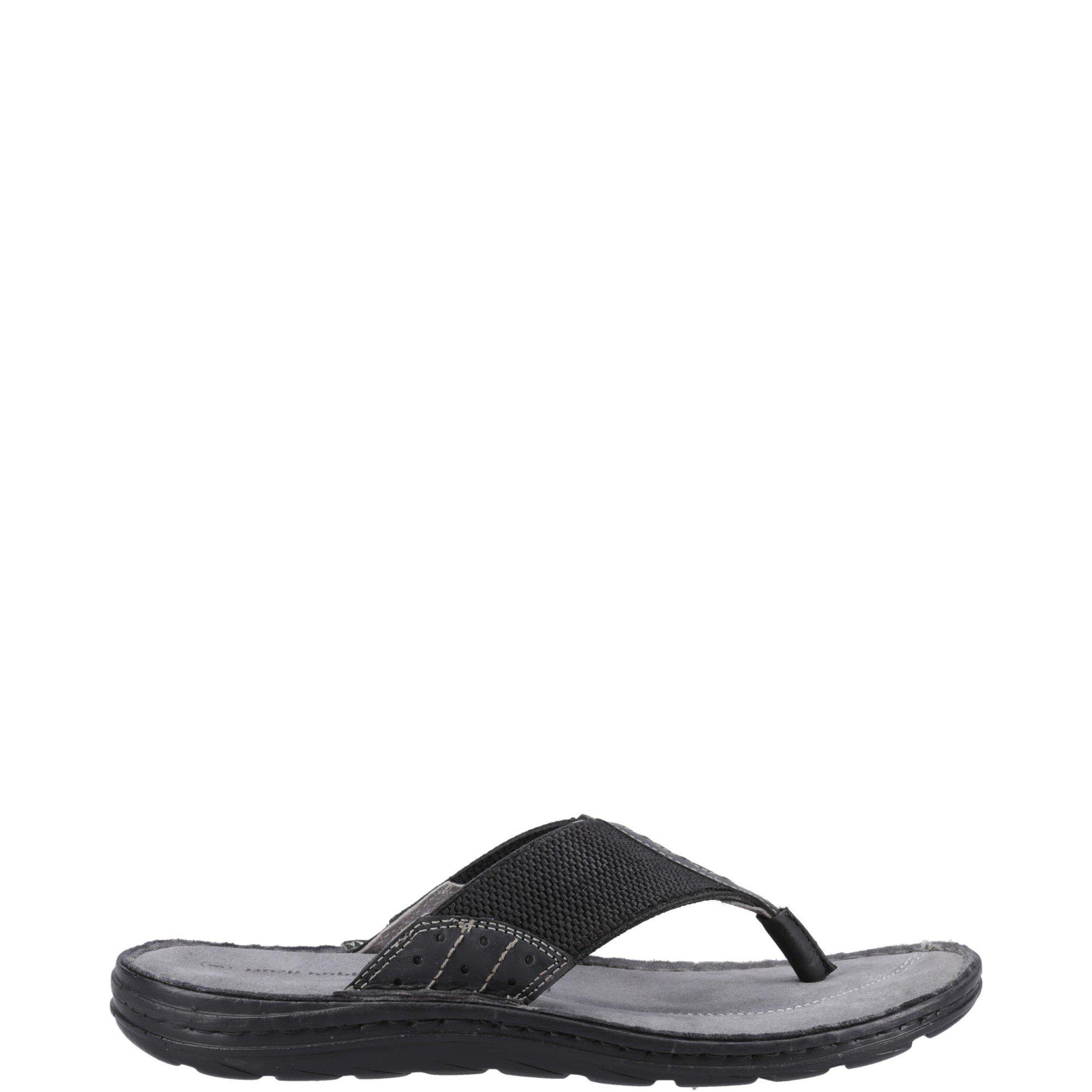 Black - Hush Puppies - Alan Toepost Sandal - 1