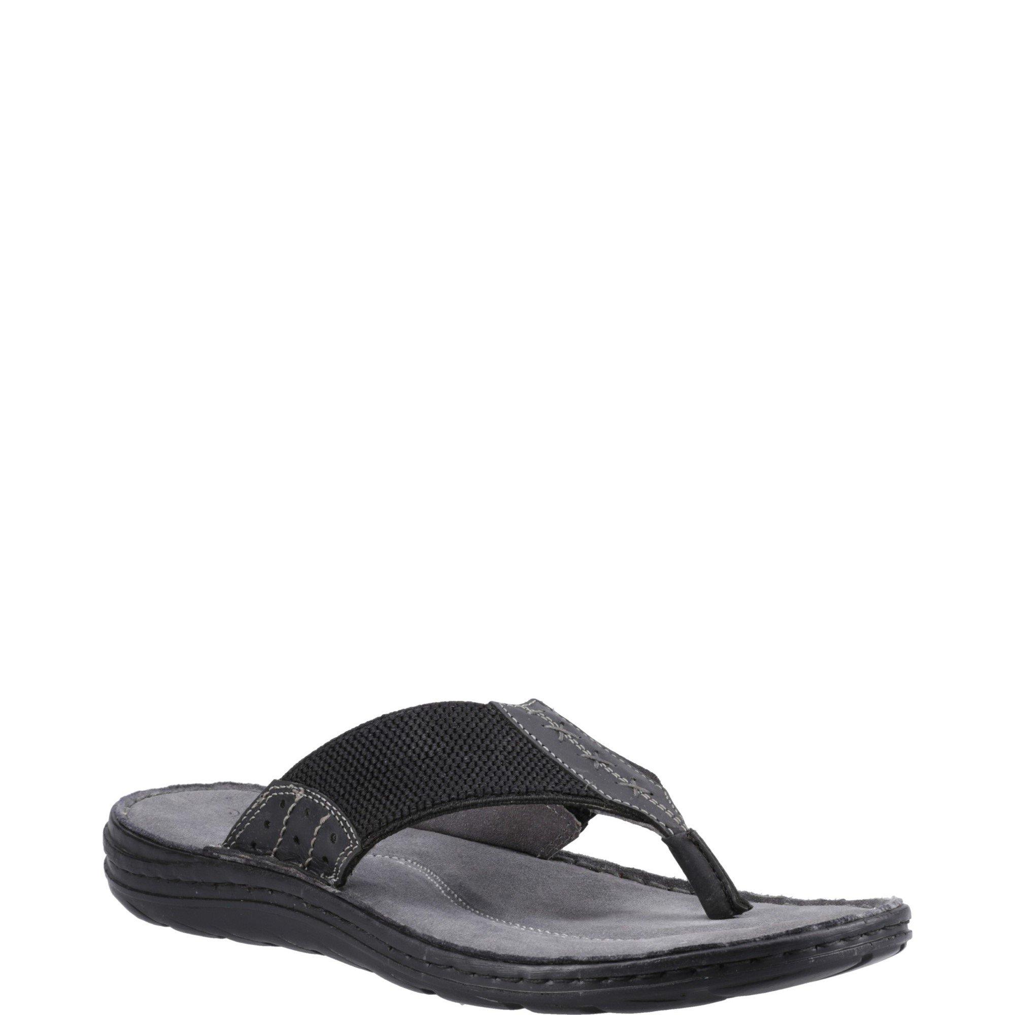 Black - Hush Puppies - Alan Toepost Sandal - 2