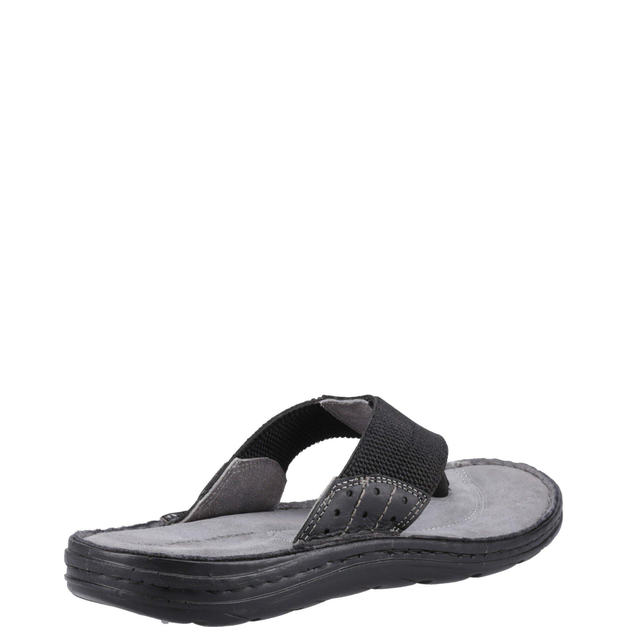 Black - Hush Puppies - Alan Toepost Sandal - 3