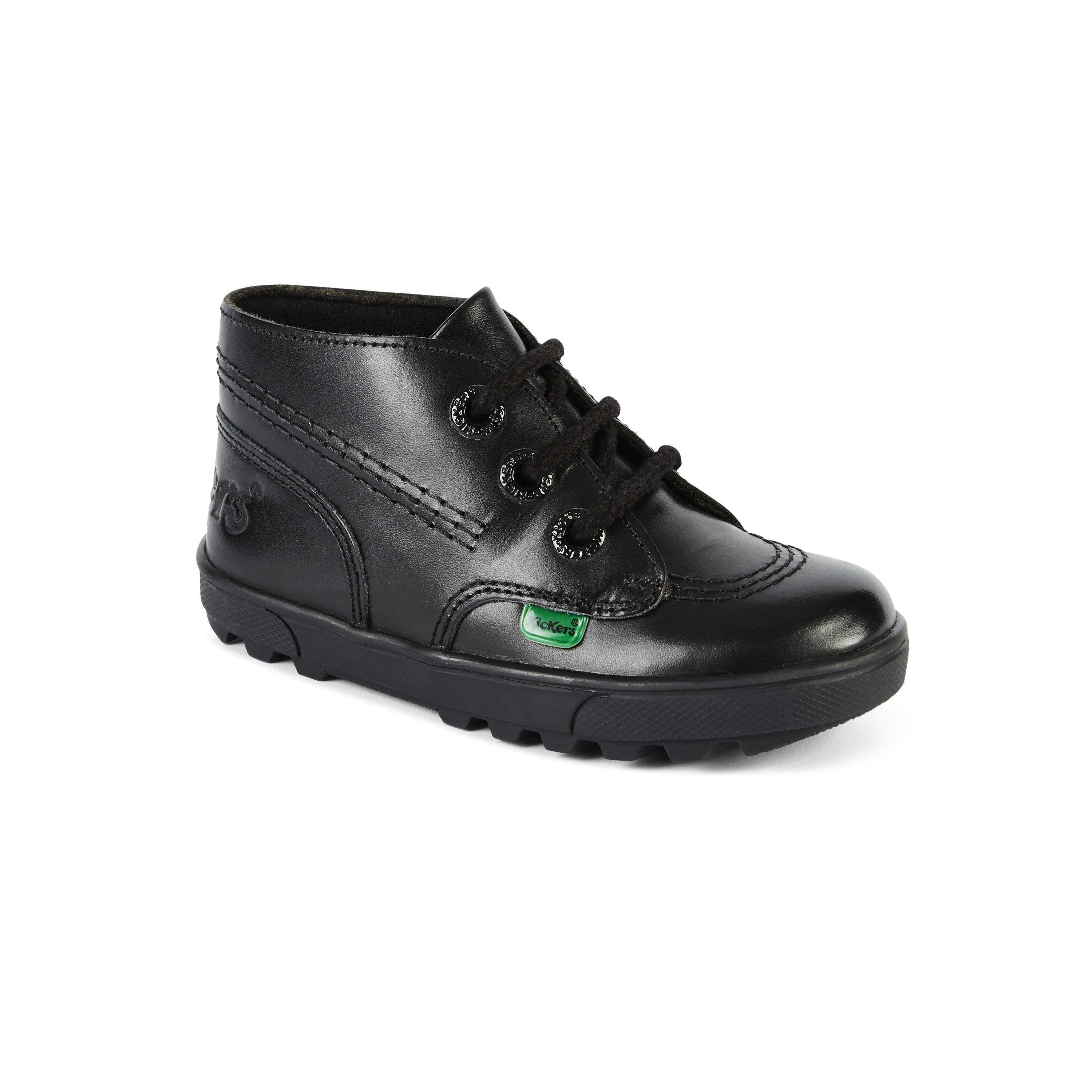 Black - Kickers - Disley Hi Infants Shoes - 3