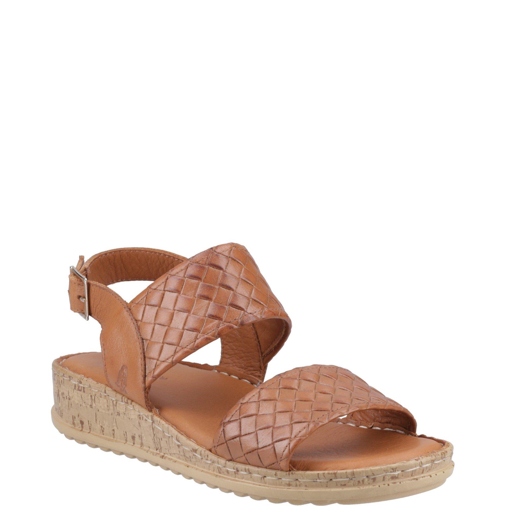 Tan - Hush Puppies - Ebony Wide Fit Sandal - 2