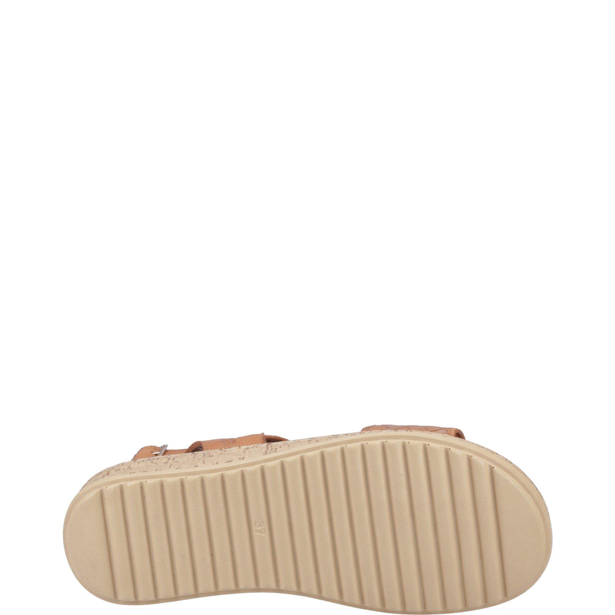 Tan - Hush Puppies - Ebony Wide Fit Sandal - 4