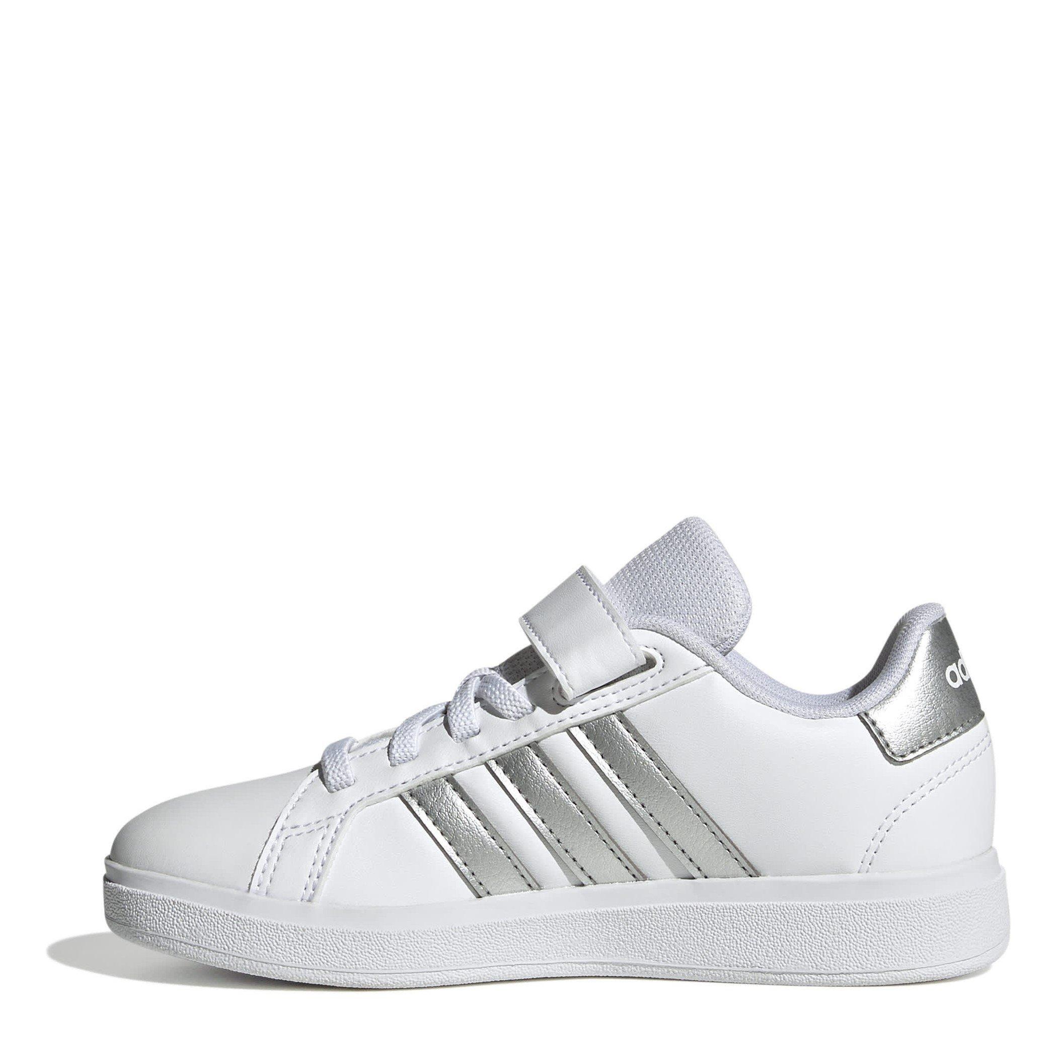 Hvid/Sølv - adidas - Grand Court 2.0 Trainers Juniors - 2