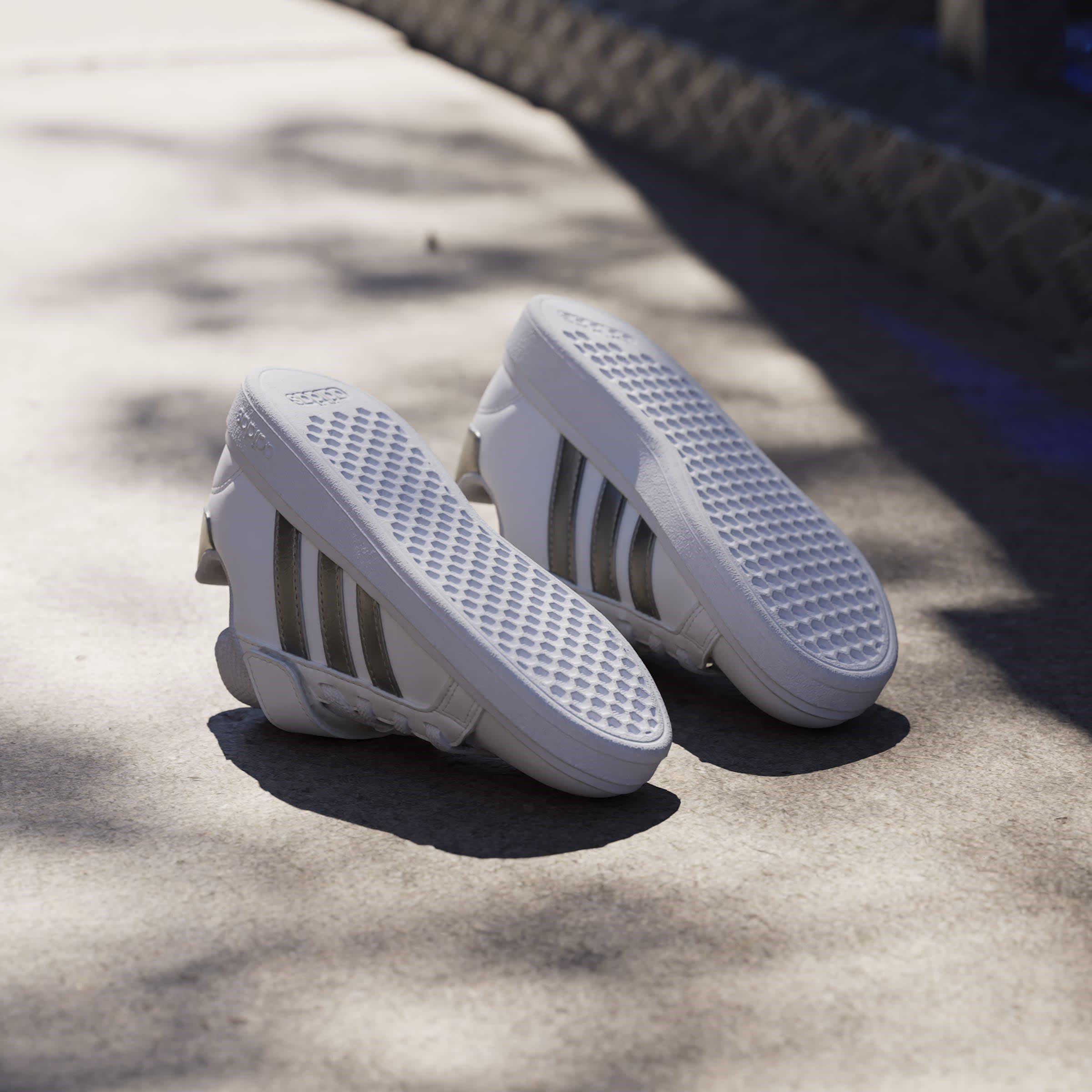 Hvid/Sølv - adidas - Grand Court 2.0 Trainers Juniors - 11