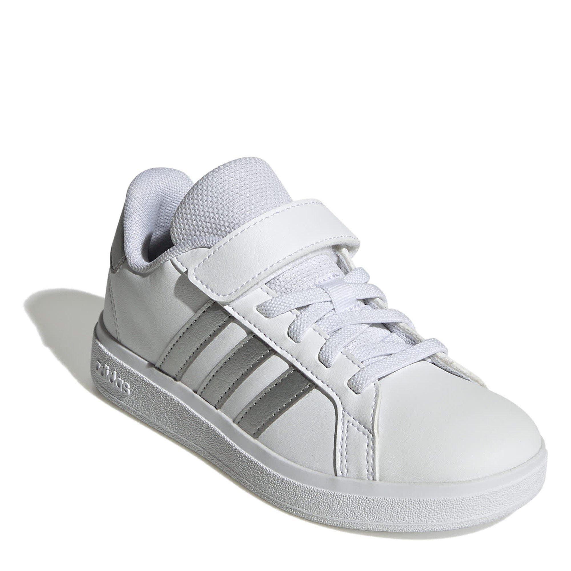 Hvid/Sølv - adidas - Grand Court 2.0 Trainers Juniors - 3