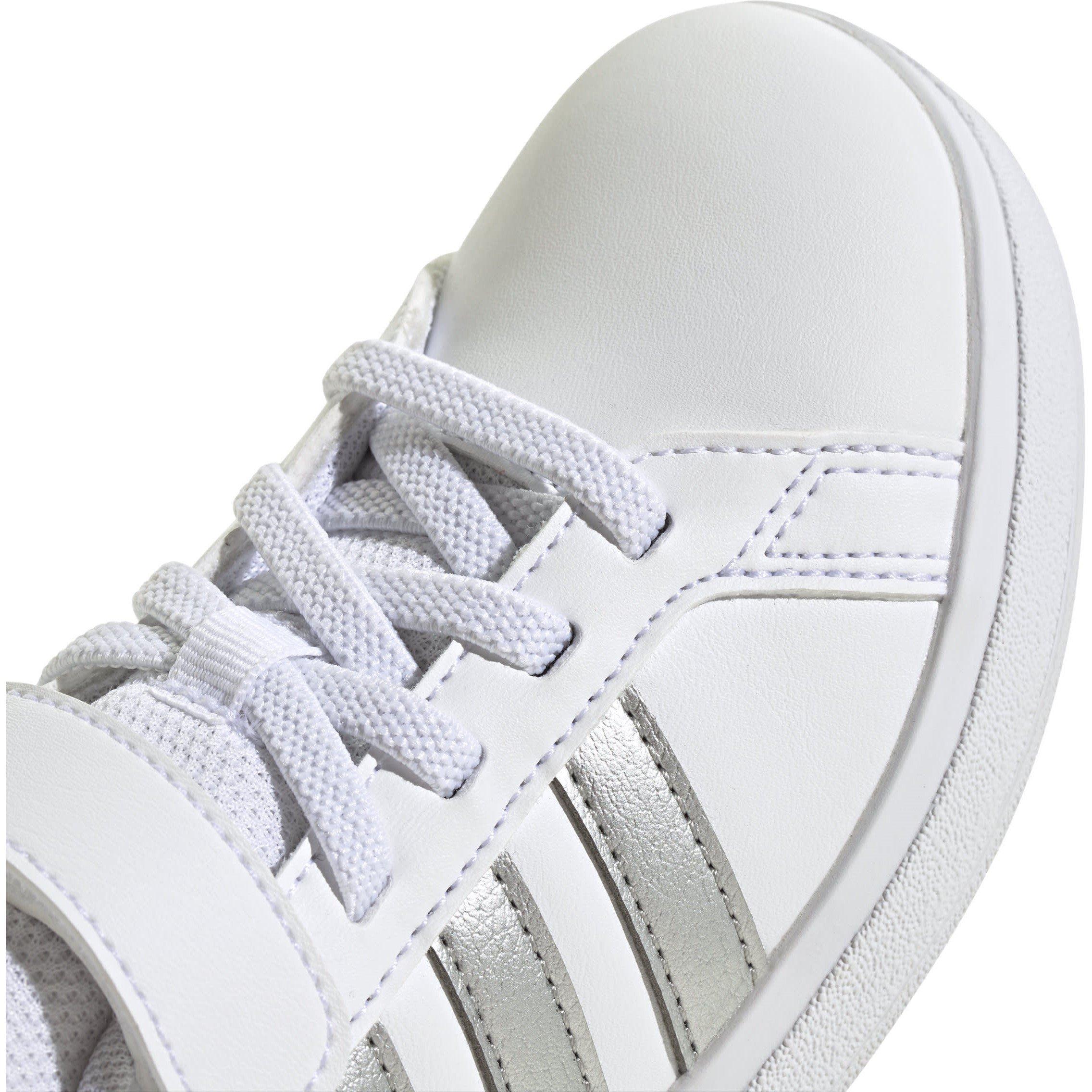 Hvid/Sølv - adidas - Grand Court 2.0 Trainers Juniors - 8