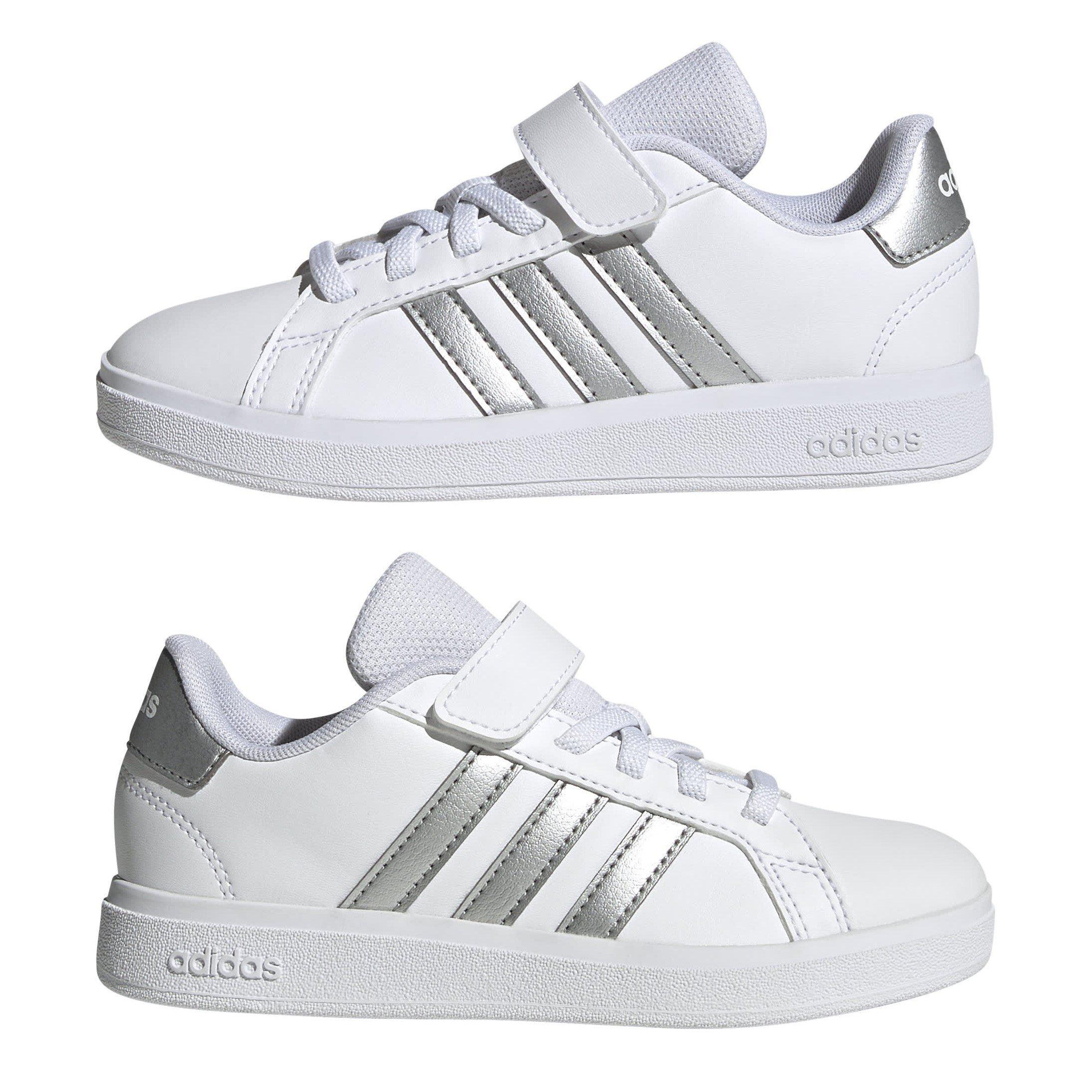 Hvid/Sølv - adidas - Grand Court 2.0 Trainers Juniors - 9